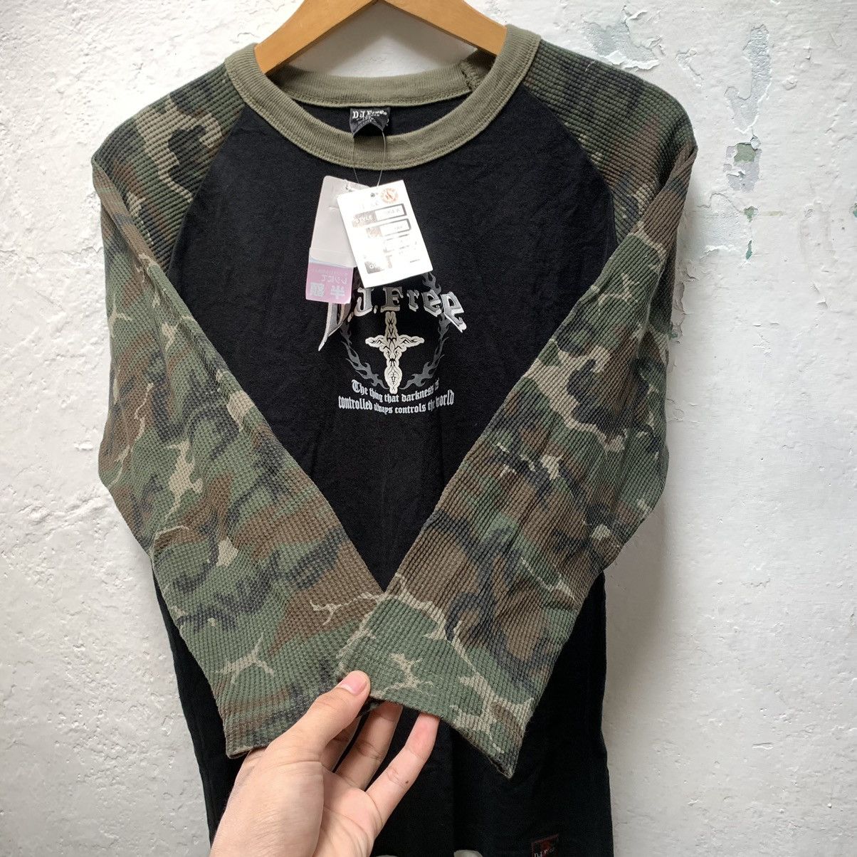 Japanese Brand DJ FREE Tribal Design Reglan LongSleeve IfSixWanNine Style Size US L / EU 52-54 / 3 - 3 Thumbnail