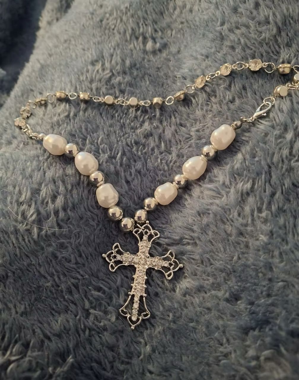 Jewelry × Vintage Cross Goth Necklace Chain Size ONE SIZE - 1 Thumbnail