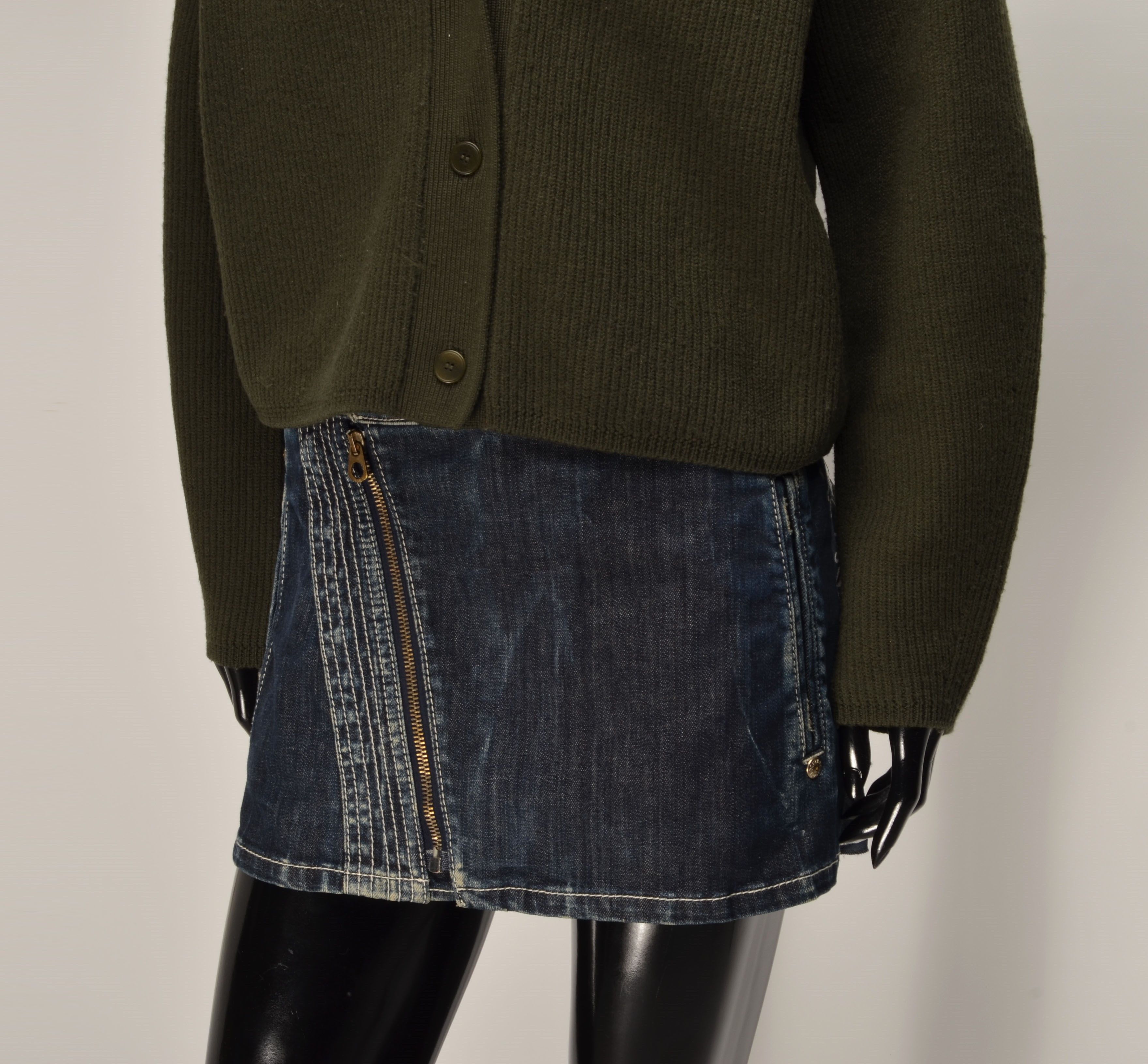 Designer × Max Mara Max Mara Leisure Wool Green Knitted Oversized Cardigan Size M / US 6-8 / IT 42-44 - 3 Thumbnail