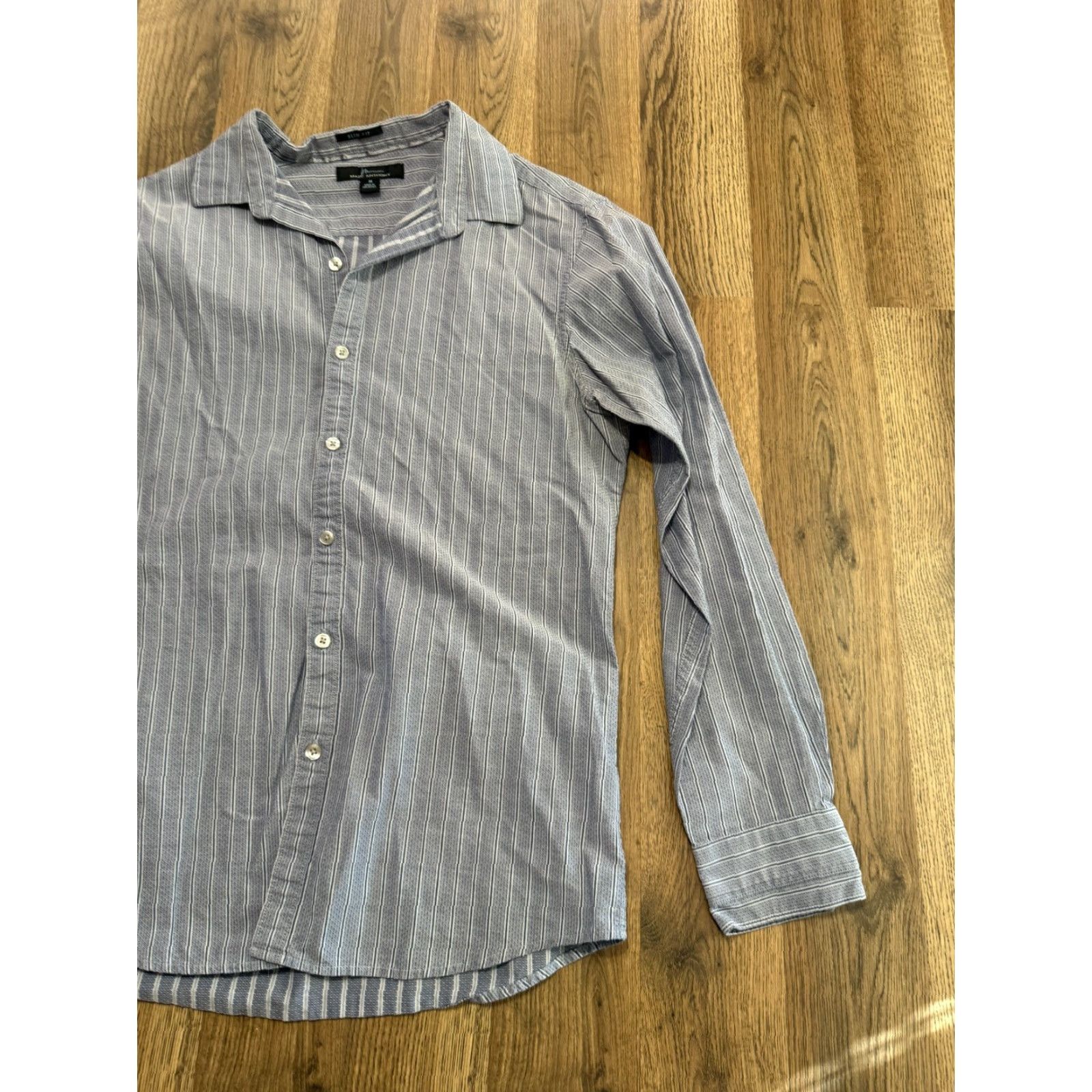 Marcs Marc Anthony Shirt Men’s Size M Blue Long Sleeve Button-Up Shirt Size US M / EU 48-50 / 2 - 4 Thumbnail