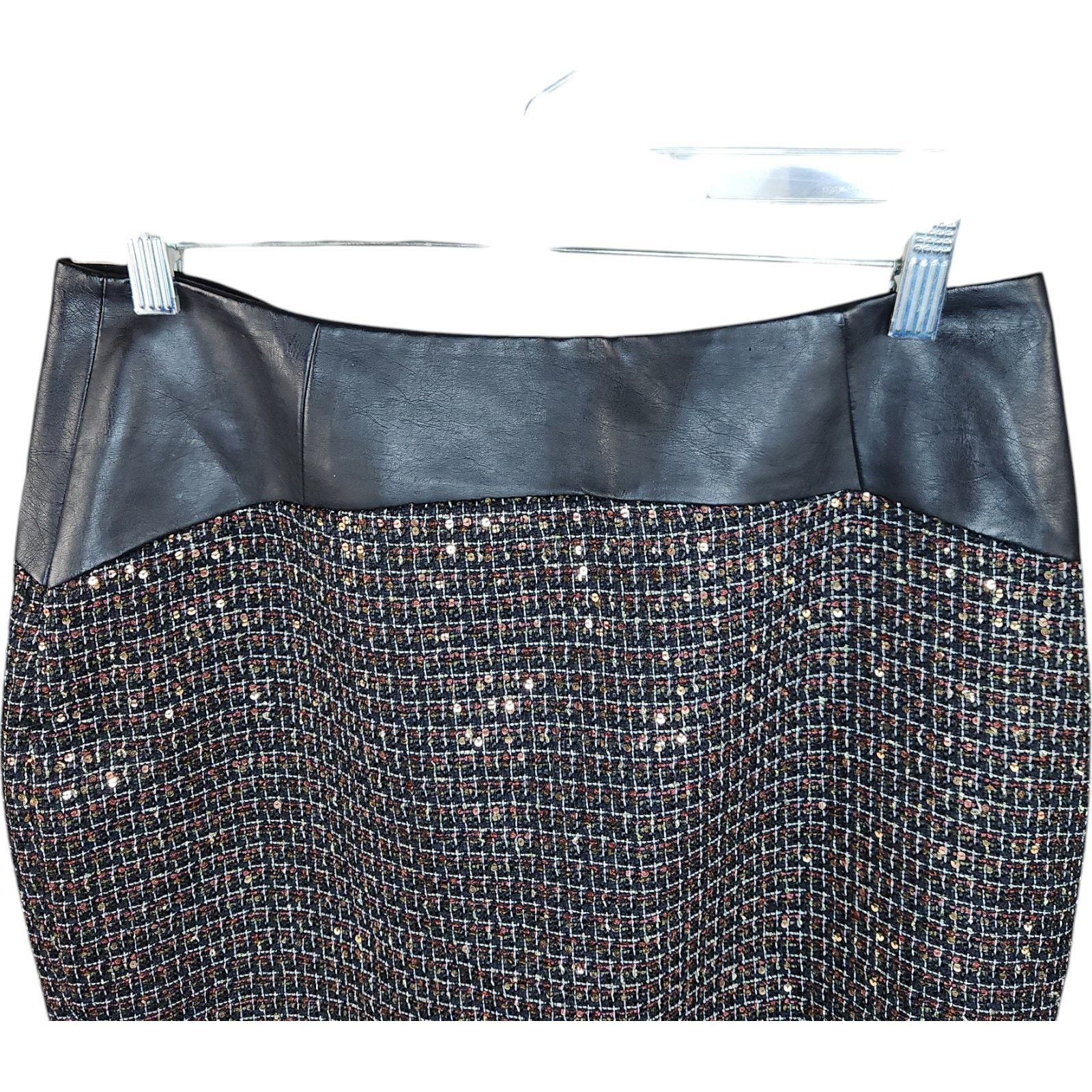 Other The Limited Women’s Black and Metallic Pencil Skirt Size 8 Size 30" / US 8 / IT 44 - 2 Thumbnail