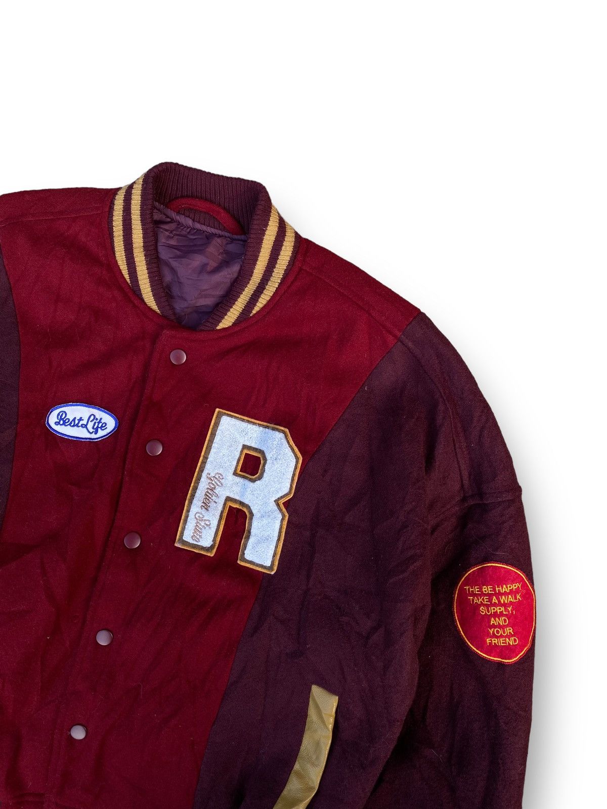 Other Wool Varsity Jacket Streetwear Style. #C10 Size US L / EU 52-54 / 3 - 4 Thumbnail