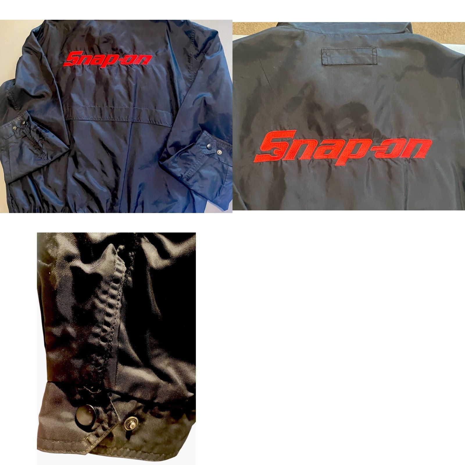 Vintage VINTAGE SnapOn Jacket Men’s XL Black Zip Snap Multiple Pockets Logo Embroidery Size US XL / EU 56 / 4 - 10 Thumbnail