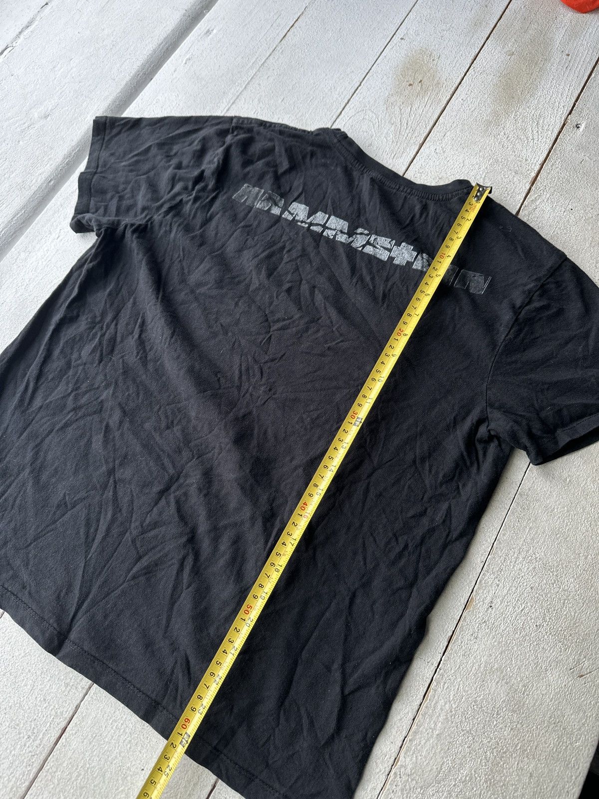 Band Tees RAMMSTEIN🚨 BIG LOGO BLACK TEE RARE ROCK Size M / US 6-8 / IT 42-44 - 13 Thumbnail