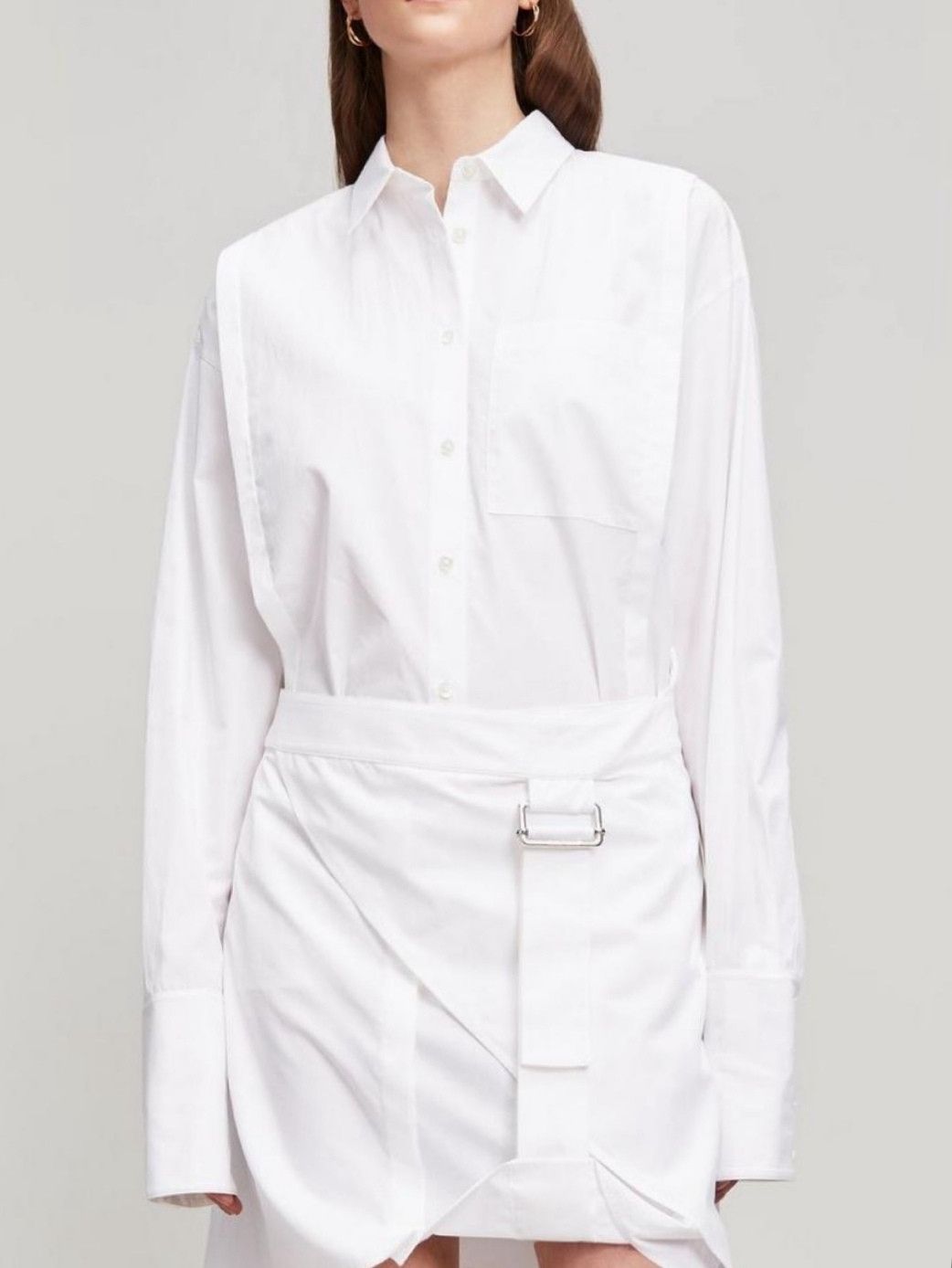 Helmut Lang Shayne Oliver SS18 deconstructive strap shirt dress 2in1 Size S / US 4 / IT 40 - 11 Thumbnail