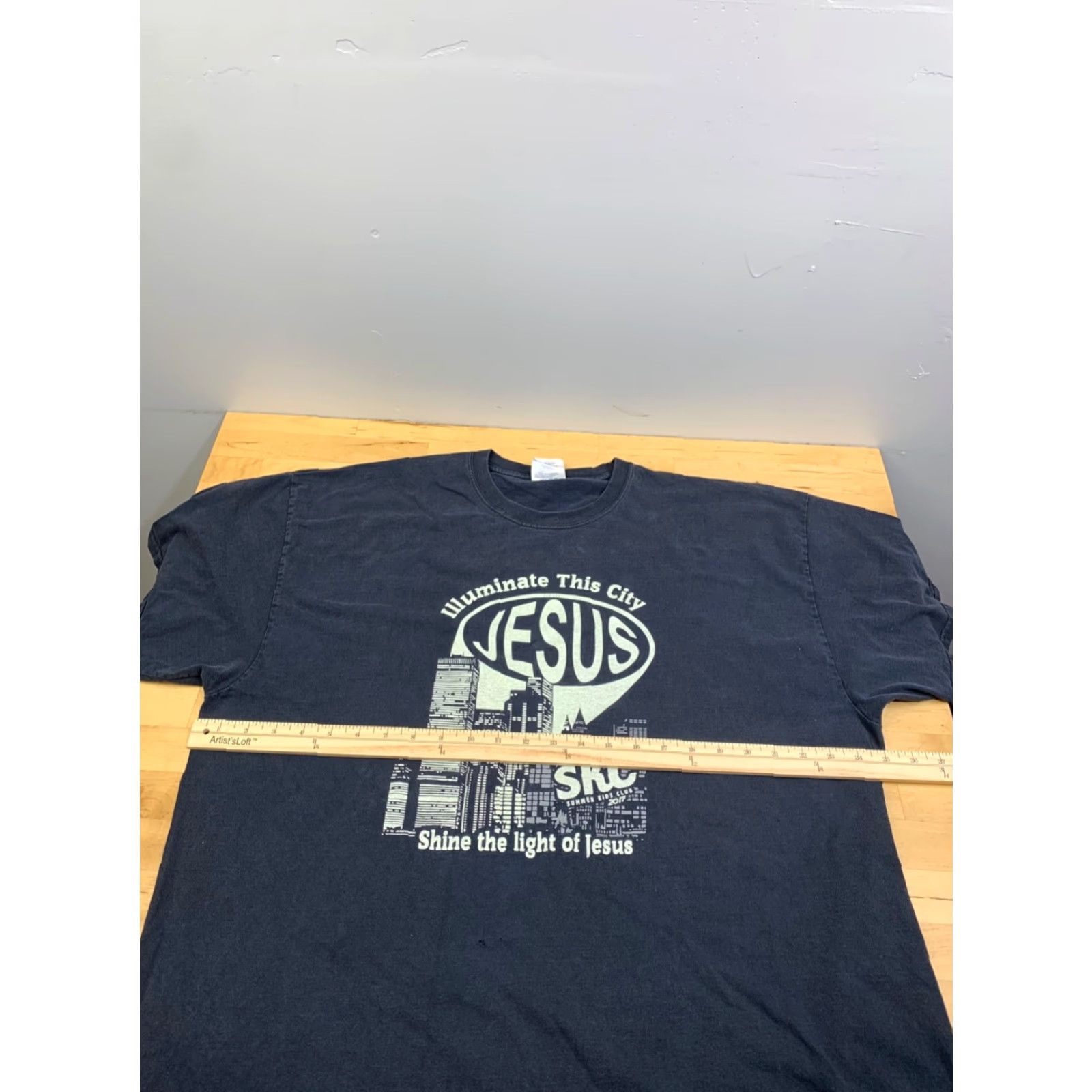 Vintage Shine the Light of Jesus Shirt Mens 2XL Black Illuminate This City Jesus 11716 Size US XXL / EU 58 / 5 - 6 Thumbnail