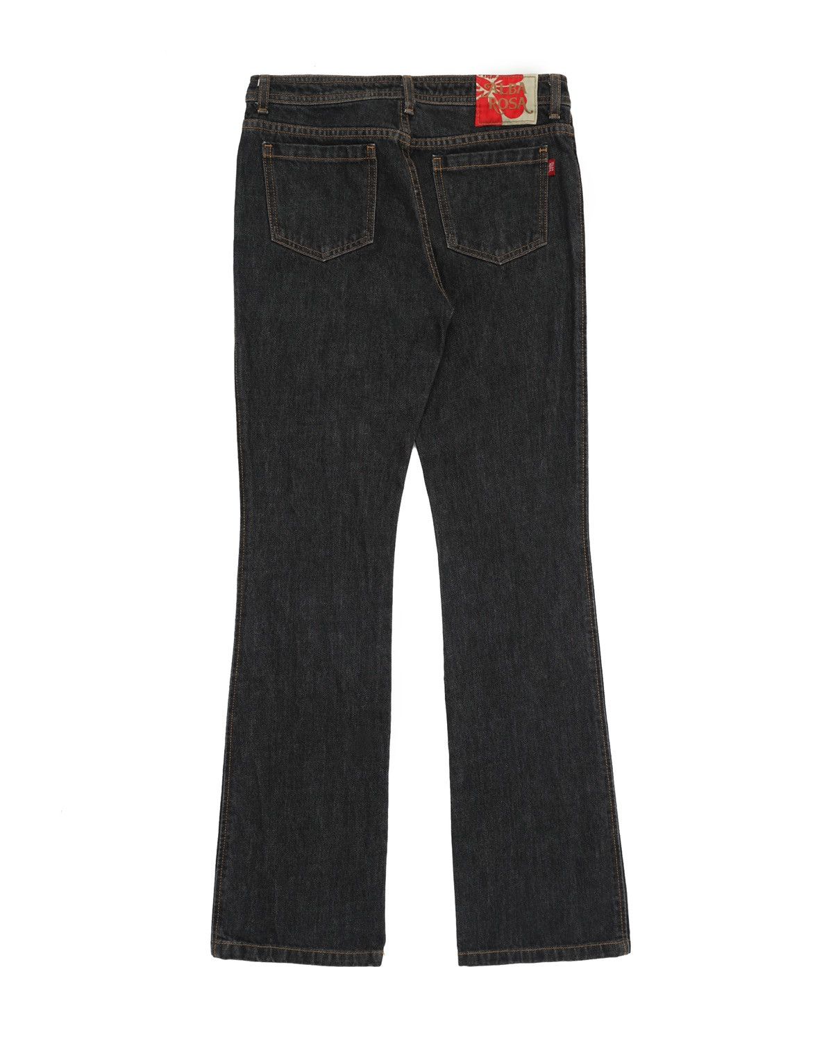 Japanese Brand × Le Grande Bleu (L.G.B.) × Tornado Mart ALBA ROSA lace-up leather flare jeans Size US 27 - 2 Thumbnail