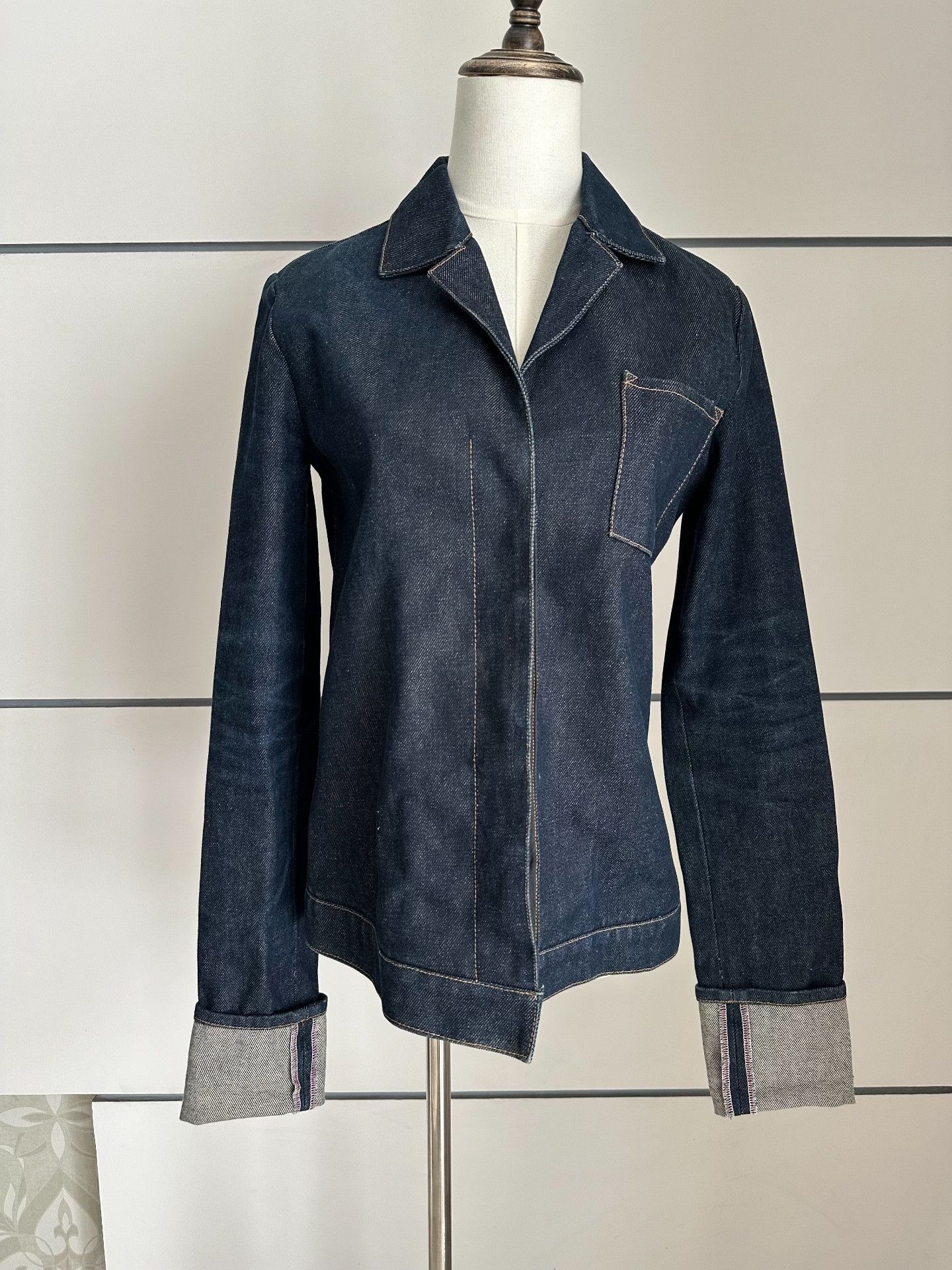 Helmut Lang HELMUT LANG 96AW Denim Jacket Size S / US 4 / IT 40 - 1 Thumbnail