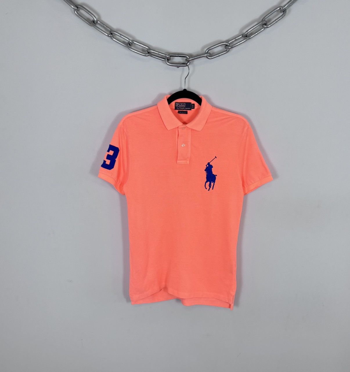 Polo Ralph Lauren Polo Ralph Lauren Vintage Men’s Orange 3 Big Pony Polo Shirt Size US S / EU 44-46 / 1 - 1 Thumbnail