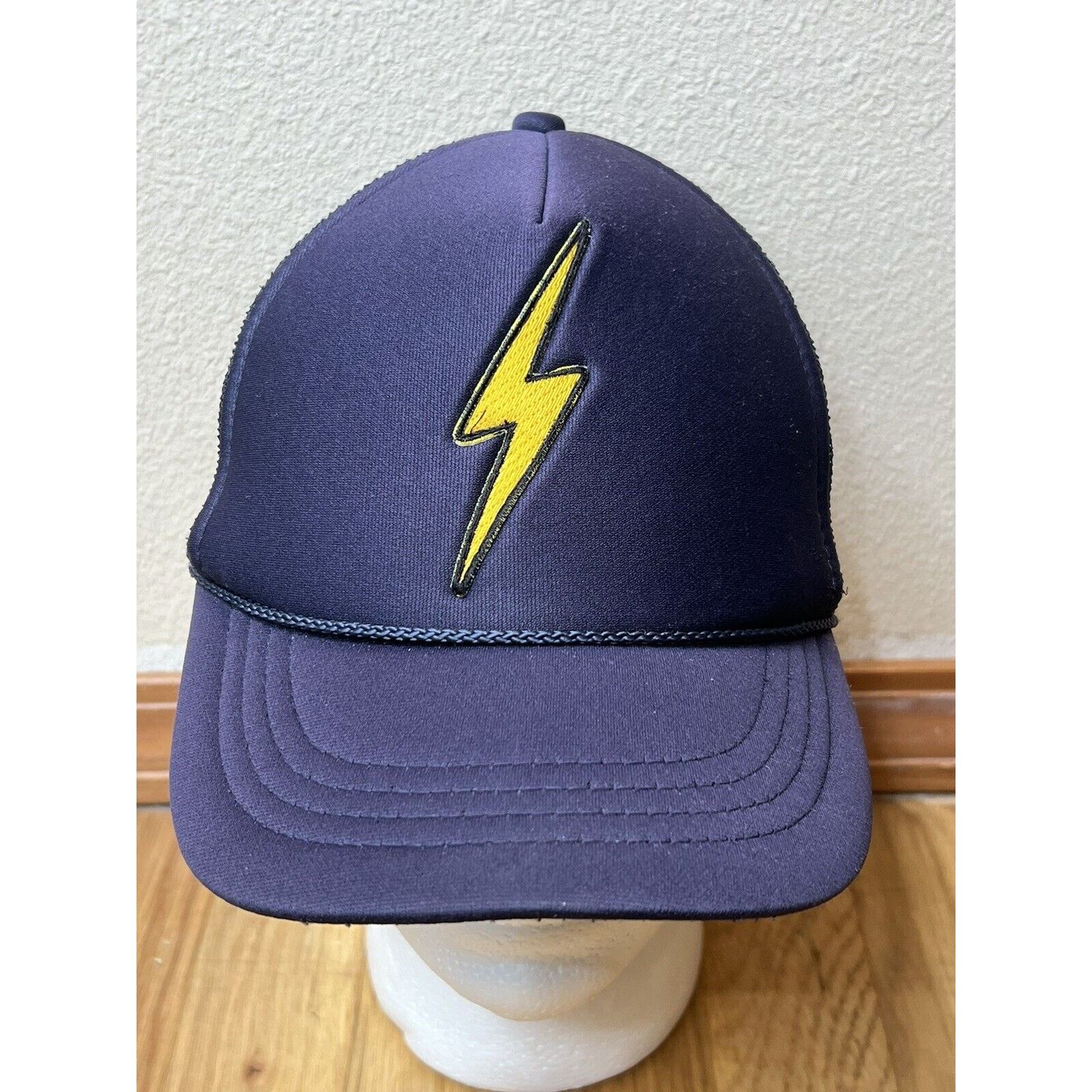 Aviator Nation Aviator Nation Hat Snapback Navy Trucker Mesh Lightning Bolt Size ONE SIZE - 5 Thumbnail