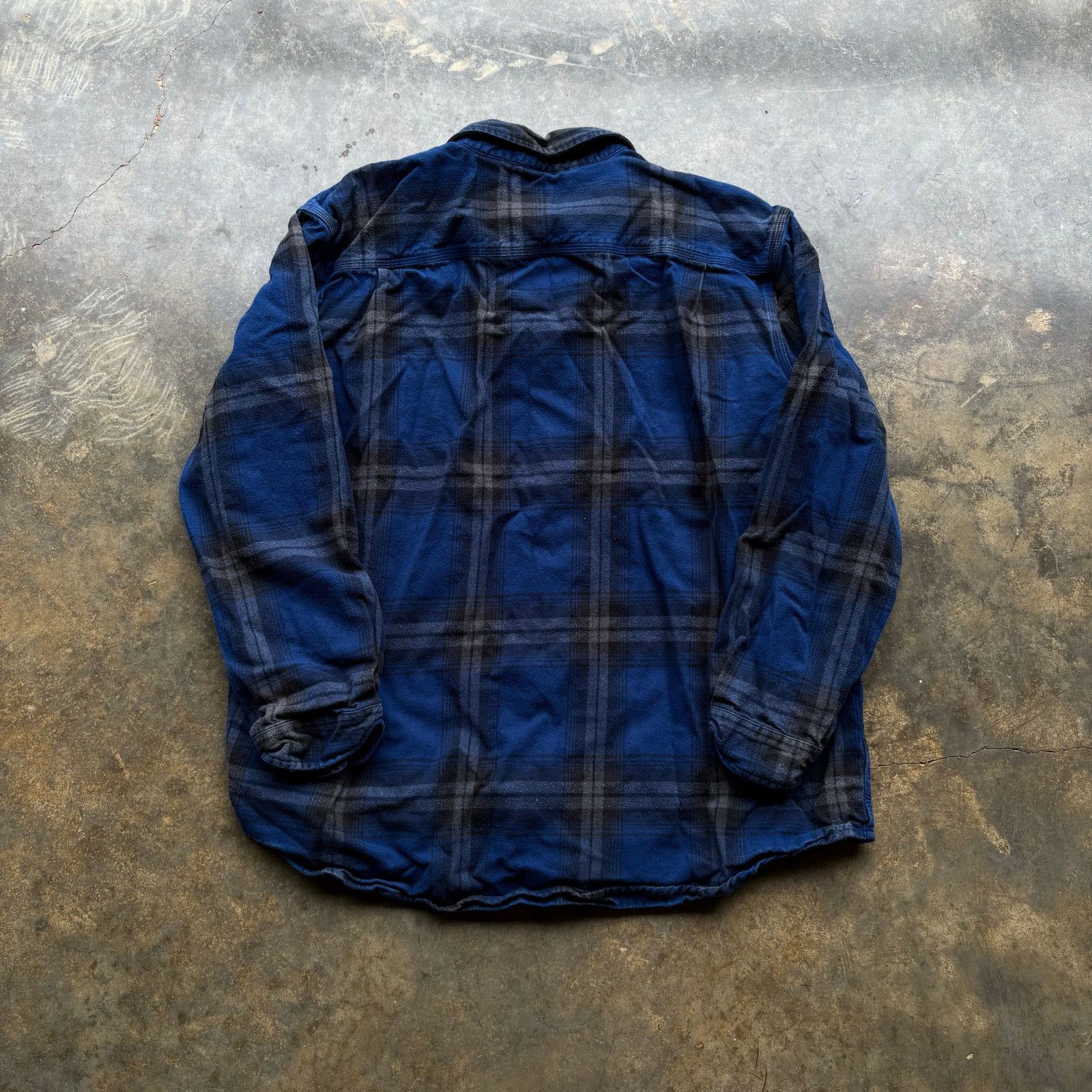 Carhartt Beautiful Vintage Y2K Carhartt Blue Thick Flannel Shirt Size US XXL / EU 58 / 5 - 5 Thumbnail