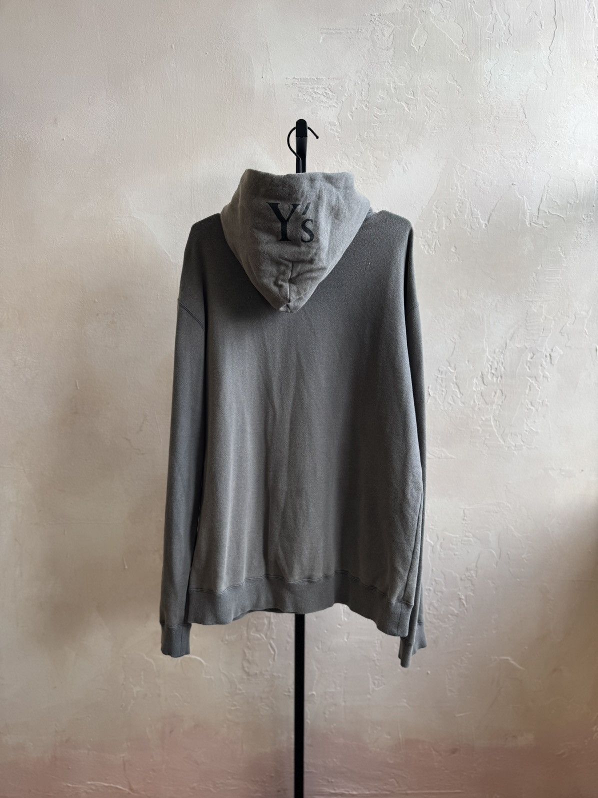 Yohji Yamamoto OVERSIZED HOODIE JUMBO LOGO HOOD OVERWASH DISTRESS FADED Size US XL / EU 56 / 4 - 4 Thumbnail