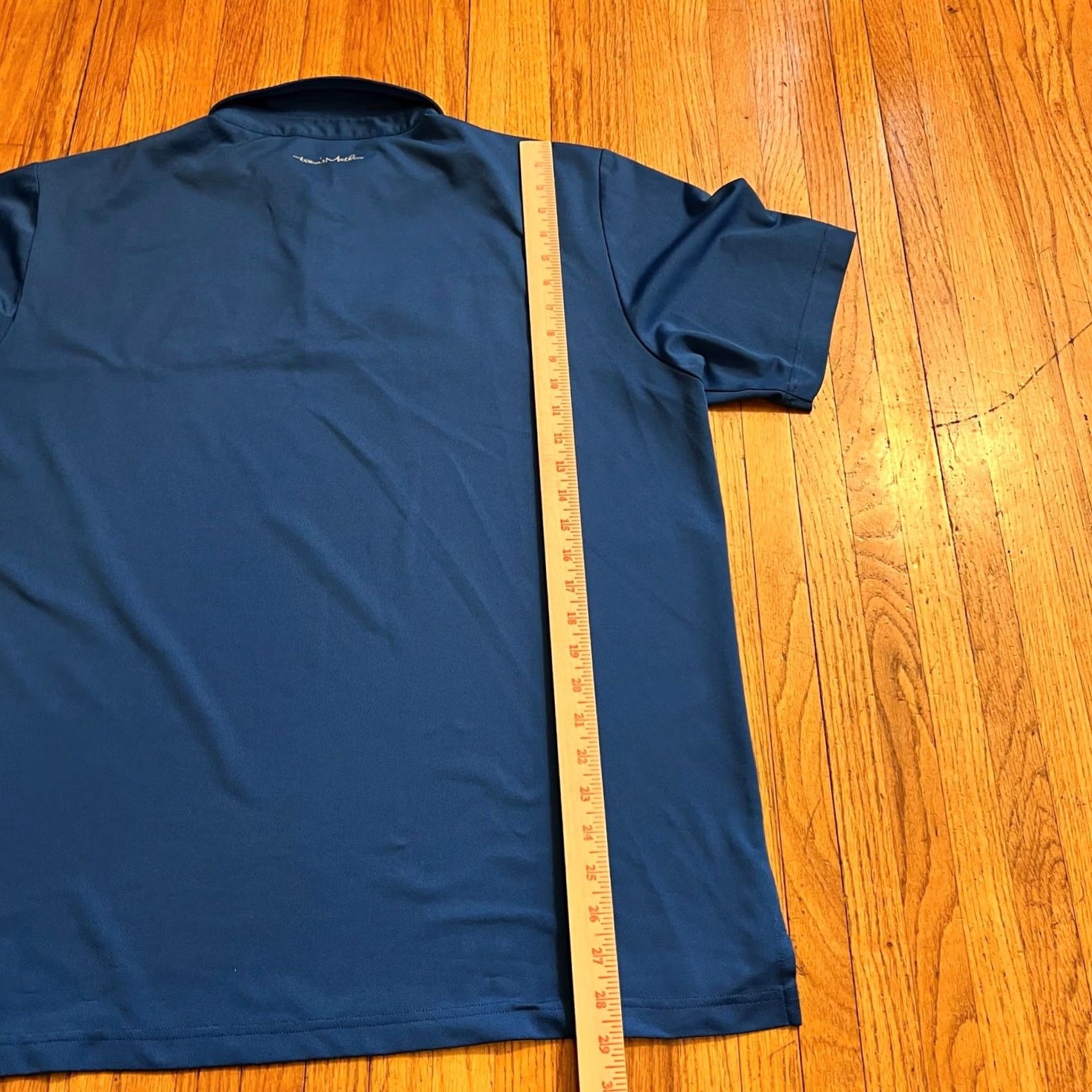 TravisMathew Travis Mathew Shirt Mens XL Blue Polo Stripe Performance Golf Size US XL / EU 56 / 4 - 8 Thumbnail