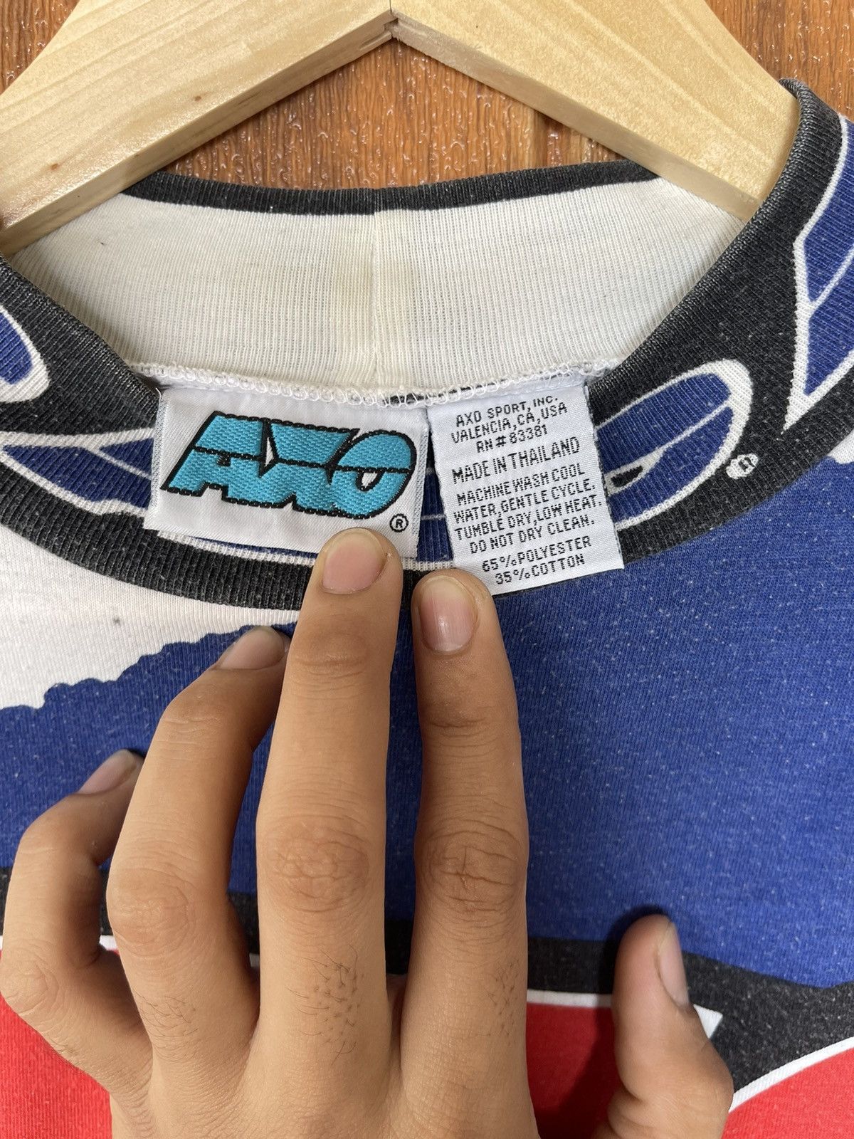 Gear for Sports Vintage’90s🔥AXO Power Sports🔥DyeMax Racing Motocross AOP Tee Size US XL / EU 56 / 4 - 11 Thumbnail