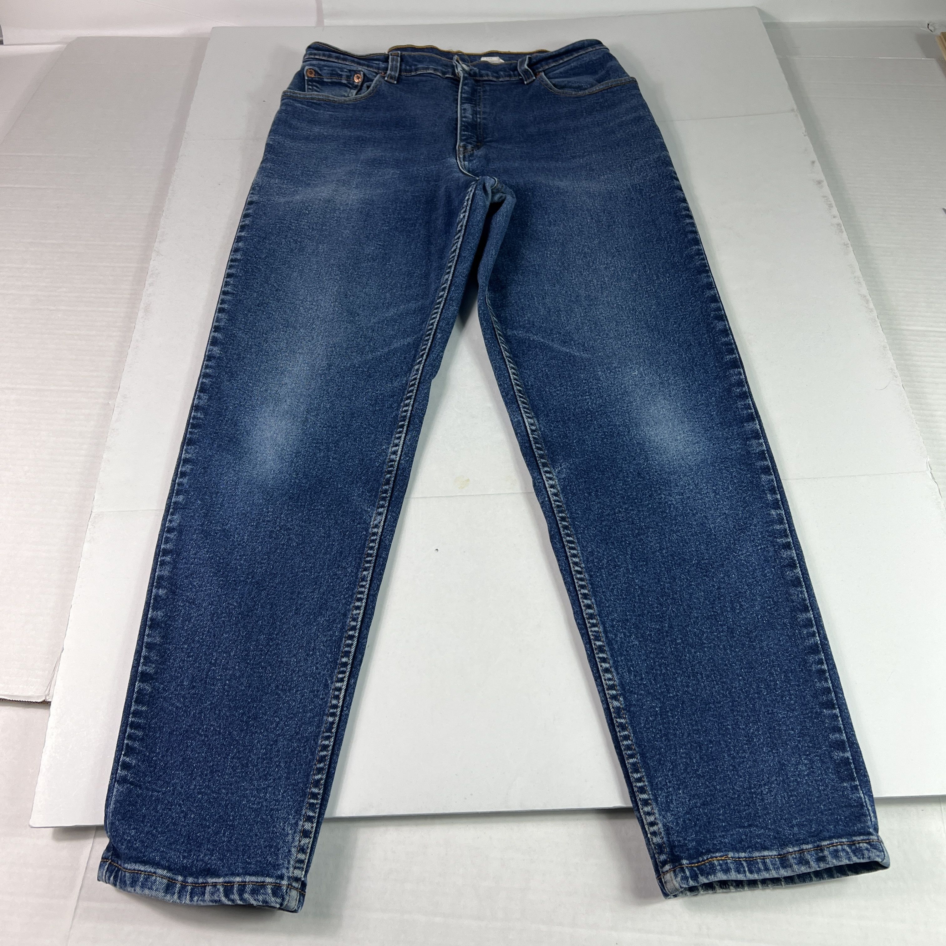 Levi's VTG 90s Levi's Jeans 550 Relaxed Tapered Blue Stretch Denim Size 30" / US 8 / IT 44 - 1 Thumbnail