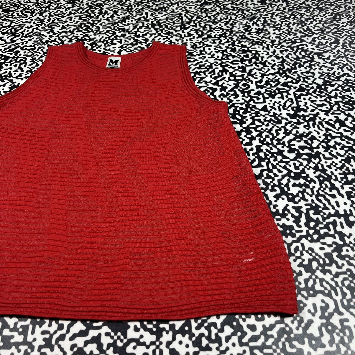 Missoni Vintage Y2K Missoni Luxury Abstract Mesh Print Sexy Tank Top Size M / US 6-8 / IT 42-44 - 5 Thumbnail