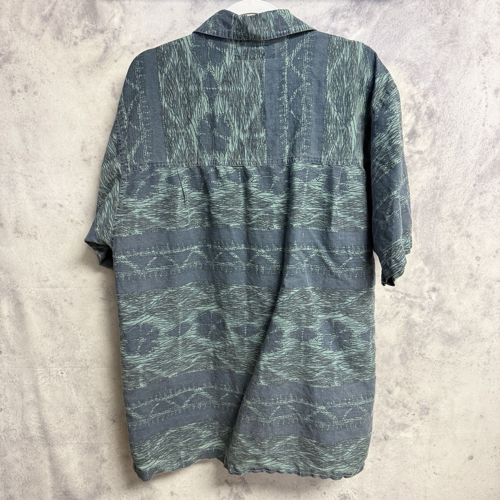 Bugle Boy Vintage Bugle Boy Loop Collar Button Up Shirt Mens L Size US L / EU 52-54 / 3 - 2 Thumbnail
