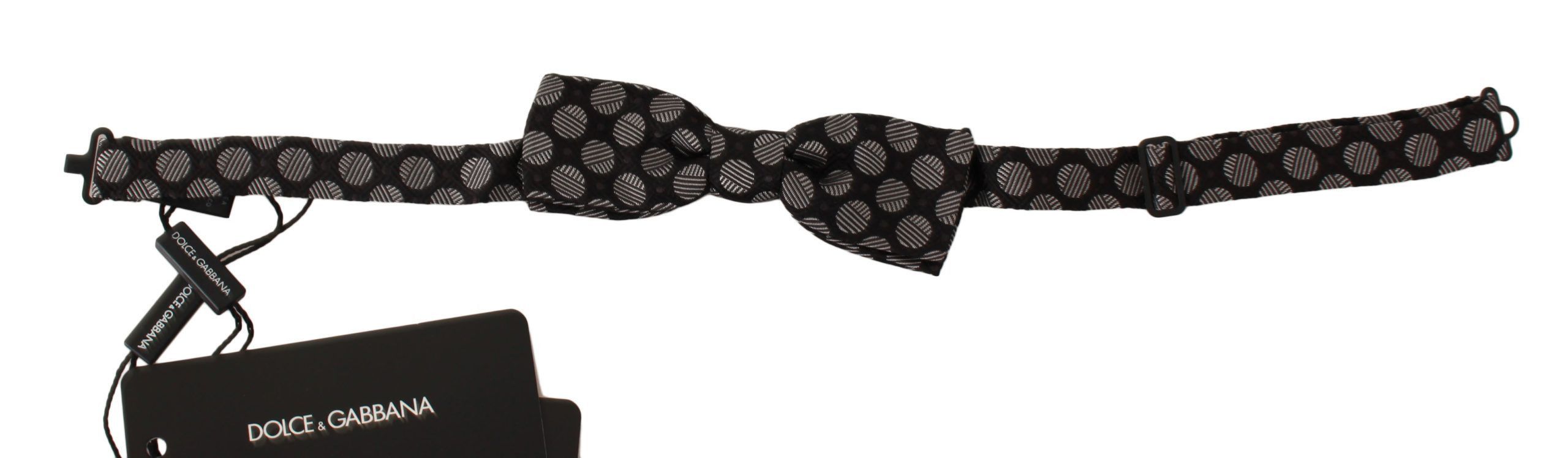 Dolce & Gabbana Elegant Polka Dot Silk Bow Men's Tie Size ONE SIZE - 1 Thumbnail