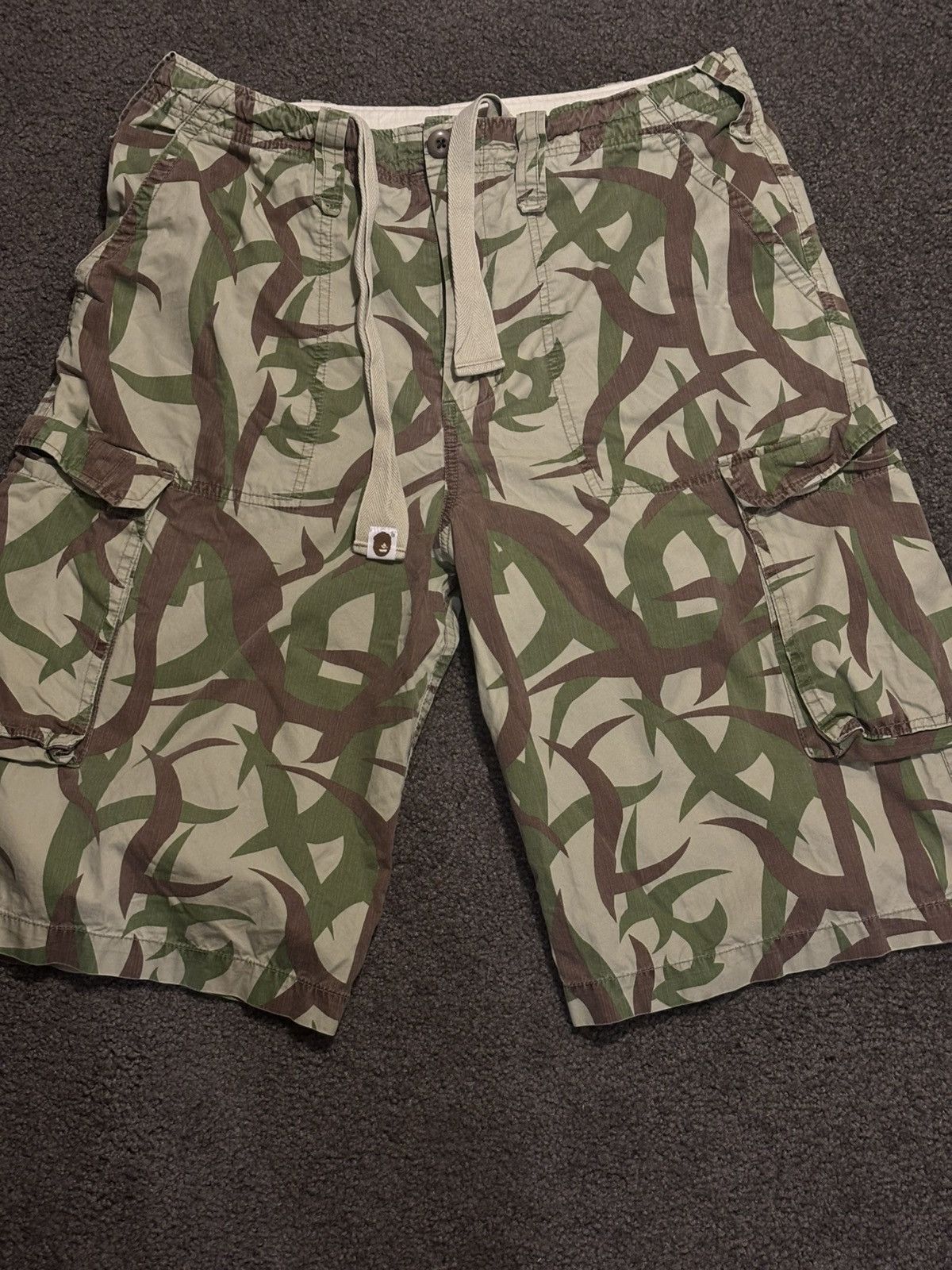 BAPE Tribal Green Camo Shorts