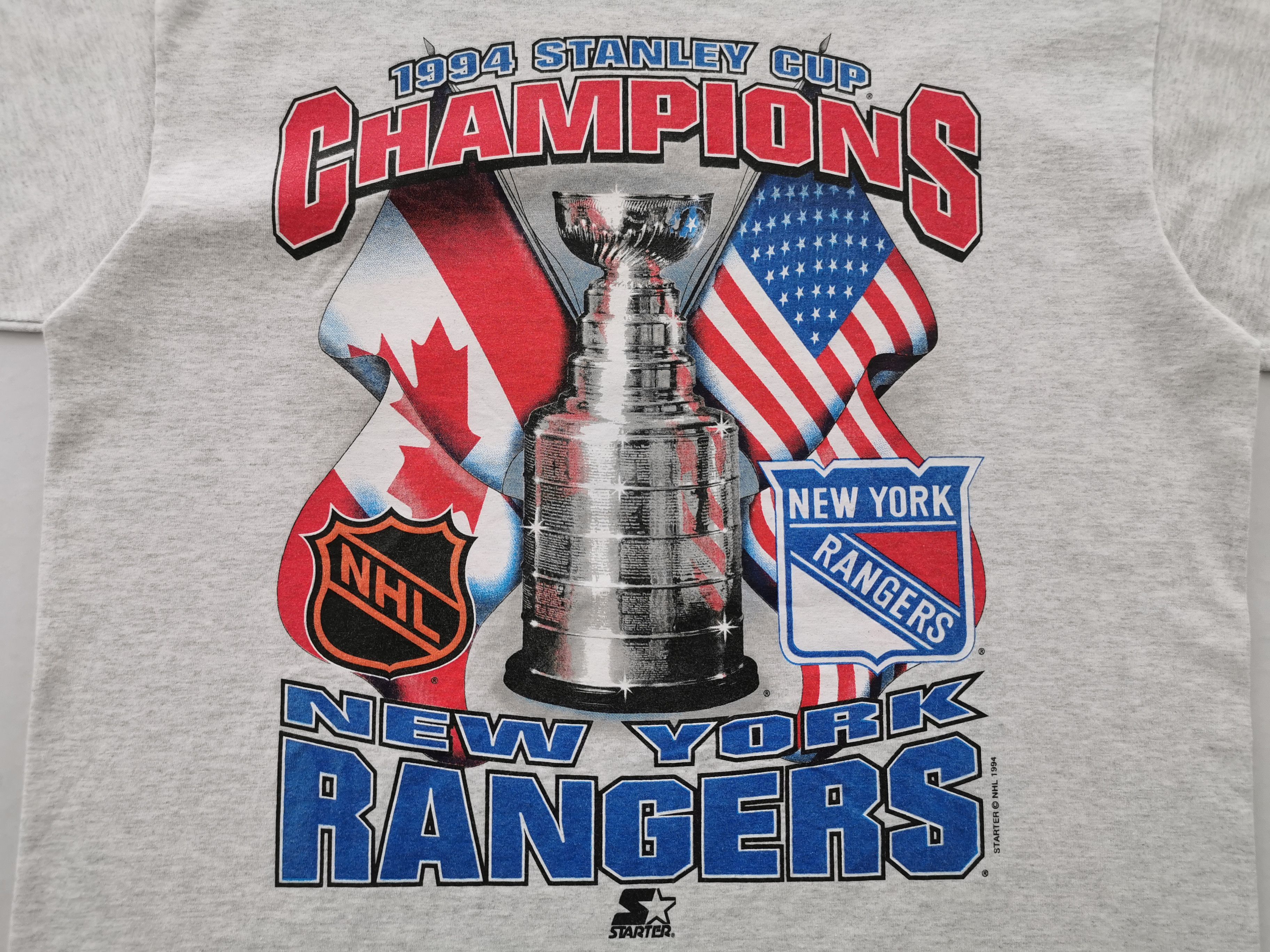 NHL Vintage 90s New York Rangers Starter NHL T Shirt Size US L / EU 52-54 / 3 - 4 Thumbnail