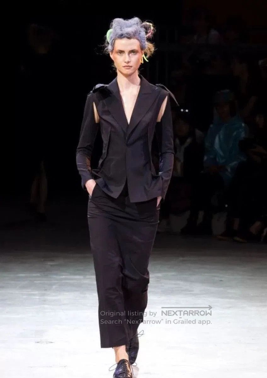 Yohji Yamamoto Yohji Yamamoto Wool Short Sleeve Jacket. Size S / US 4 / IT 40 - 1 Thumbnail