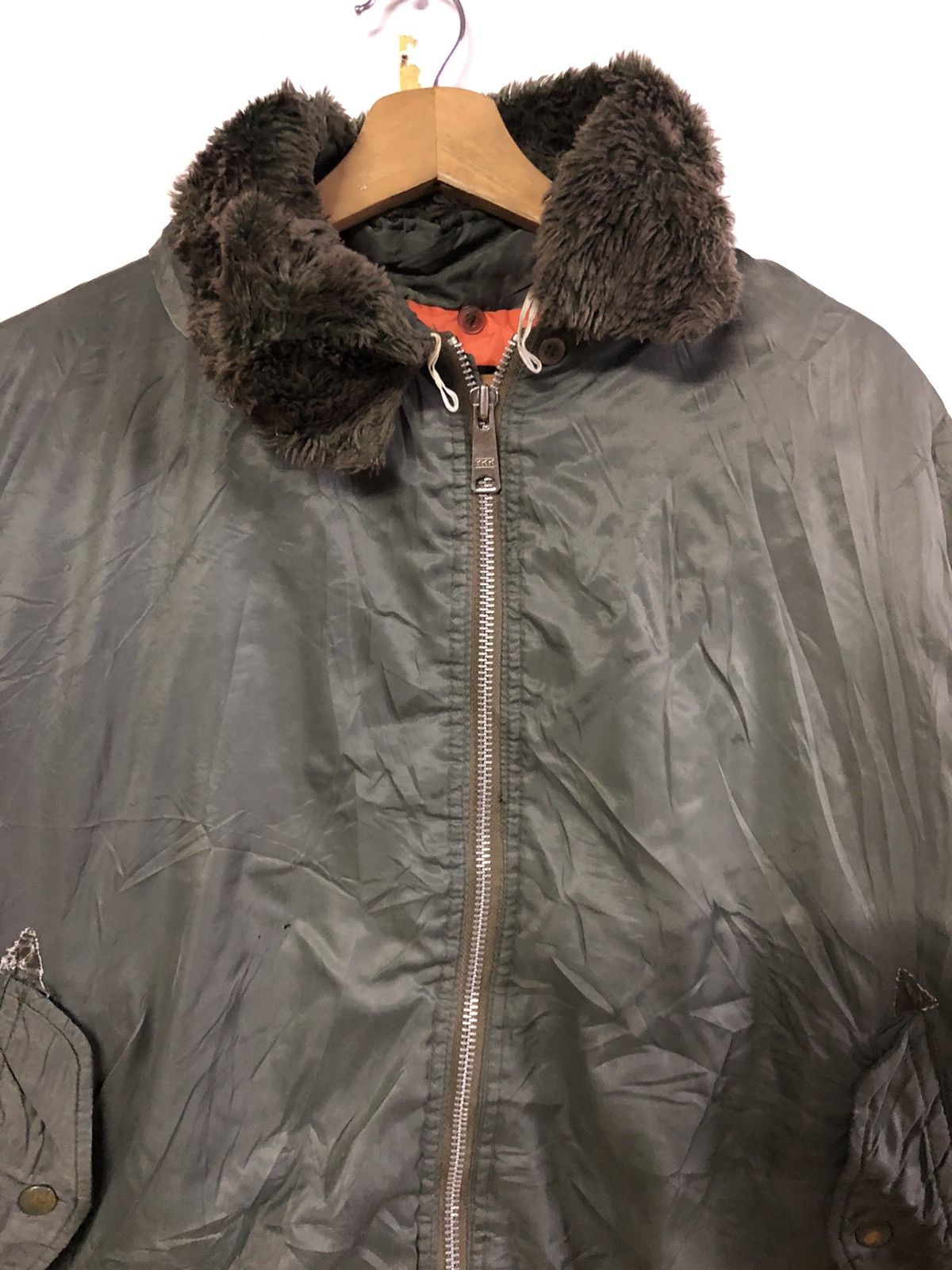 Japanese Brand Vintage Bomber Jacket reversible Double Pockets 90’s Size US L / EU 52-54 / 3 - 3 Thumbnail