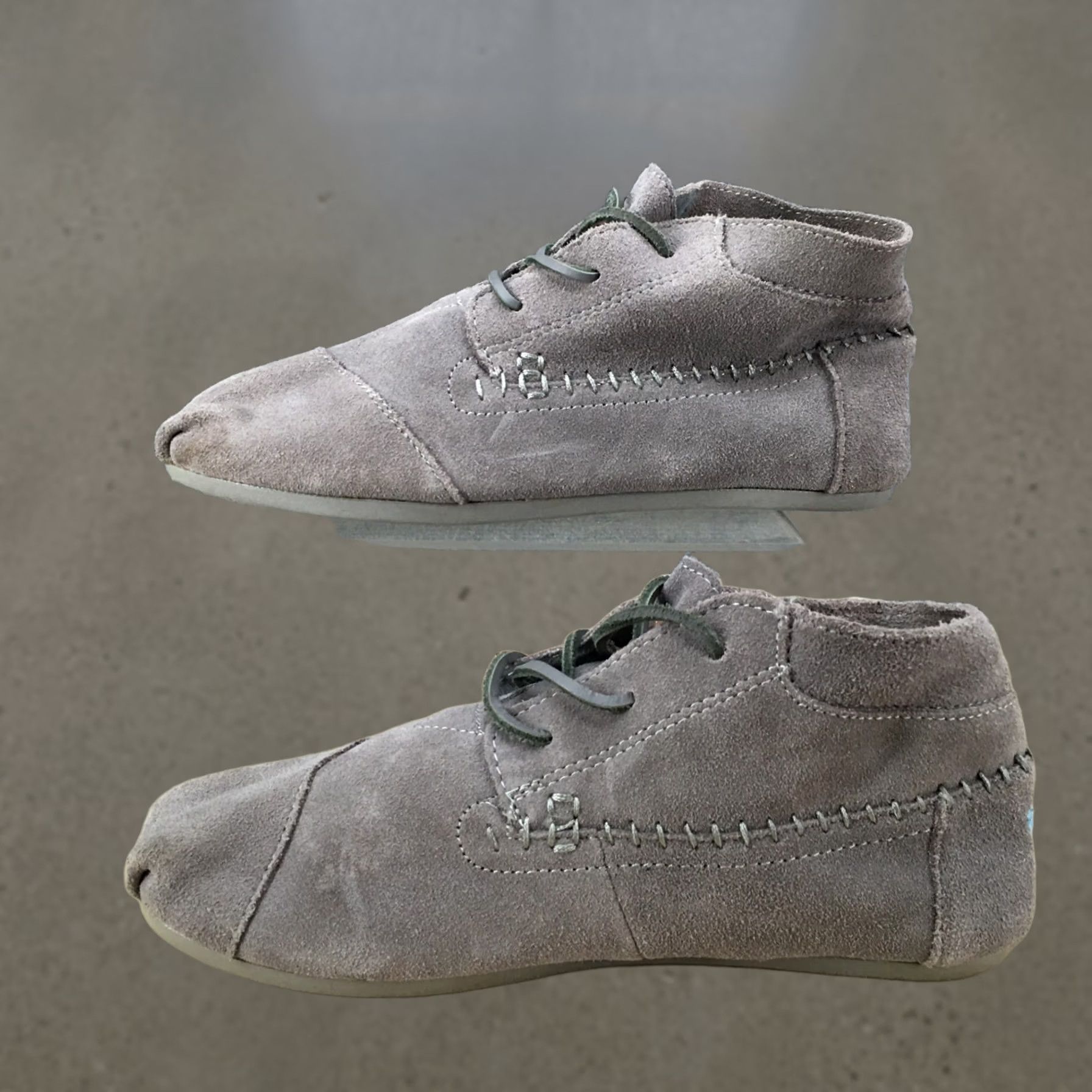 Toms TOMS Boots Womens 9 Chukka Gray Lace Up Comfort Flat Casual Tribal Ankle Top Size M / US 6-8 / IT 42-44 - 1 Thumbnail