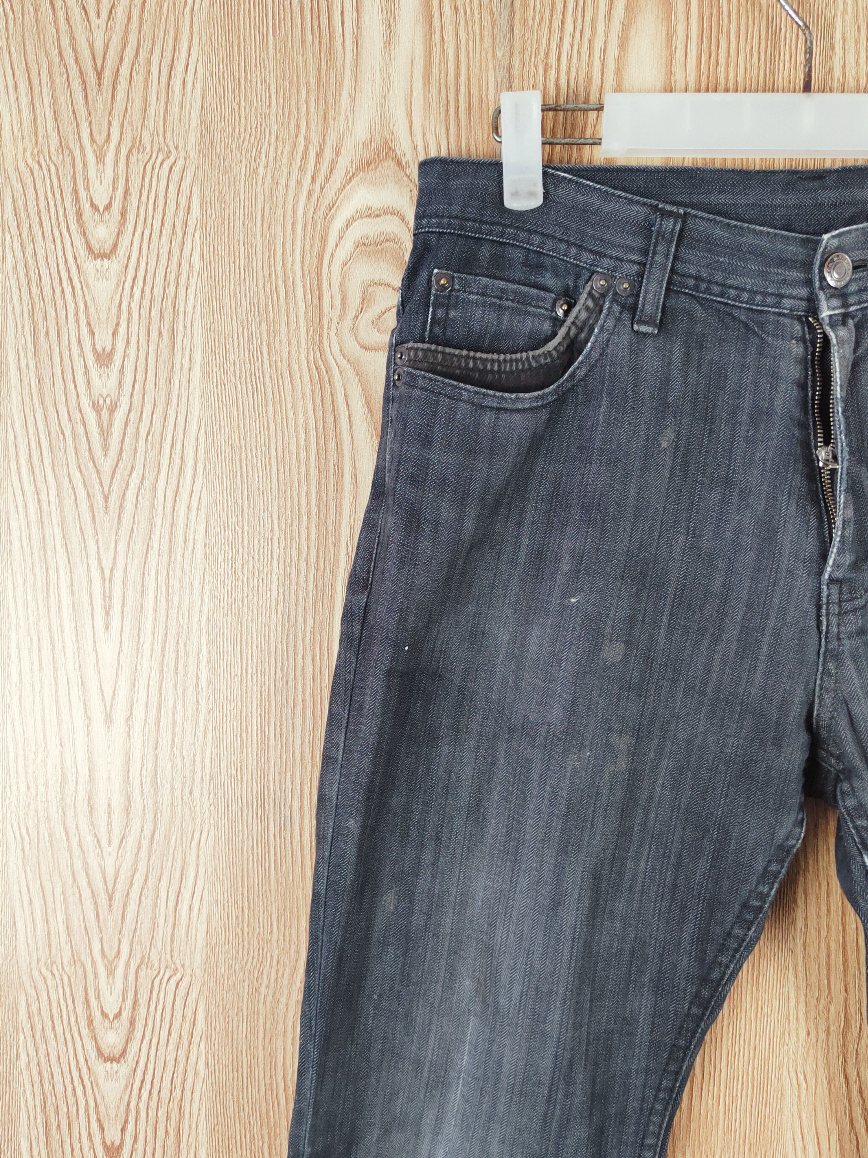 Japanese Brand Male &Co Black Distressed Ripped Jeans#W085 Size US 32 / EU 48 - 3 Thumbnail