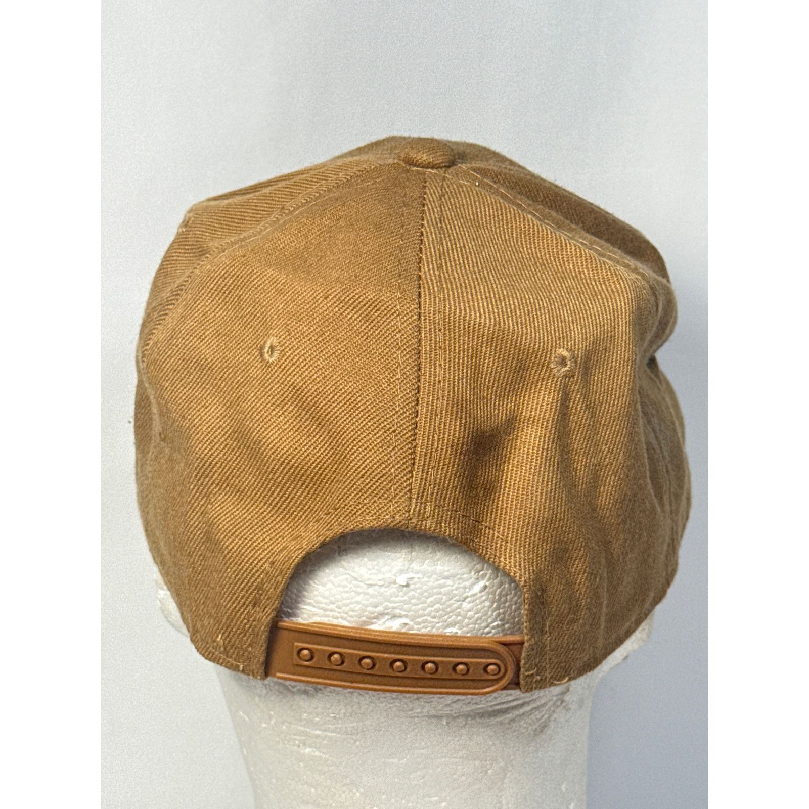 Other Vintage Brown Canvas Hunting Hat Short Brim Welder Cap USA Size ONE SIZE - 3 Thumbnail