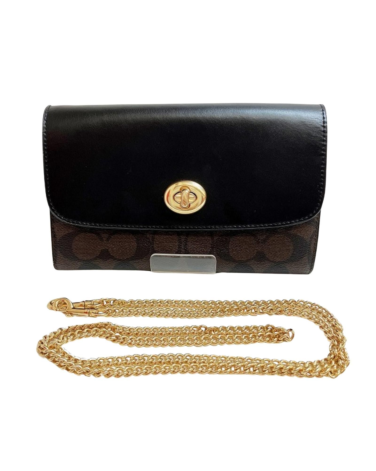 image of Coach Stylish And Versatile Signature Clutch And Shoulder Bag in Brown, Women's