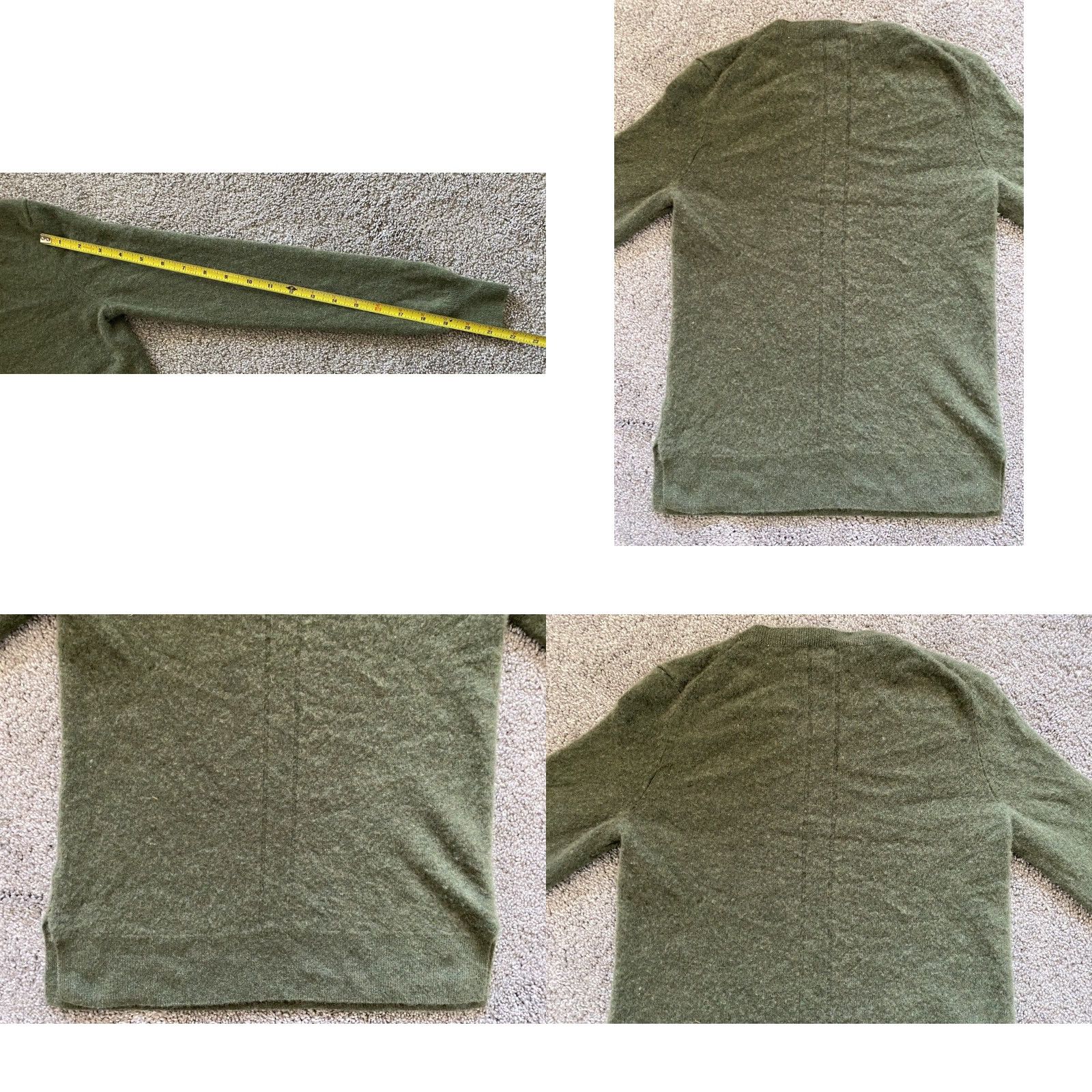 Saks Fifth Avenue Saks Fifth Avenue 100% Cashmere Sweater Womens Small Petite S/P Green Long Sleeve Pullover Sweater Women Mens? Size S / US 4 / IT 40 - 10 Thumbnail