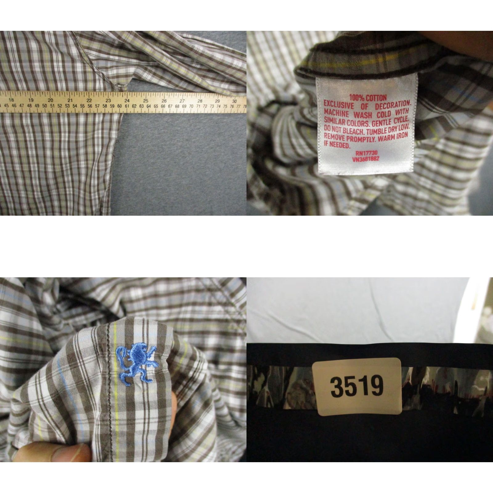Mossimo Mossimo Supply Co Shirt Mens Large Plaid Long Sleeve Western Snap Pearl Flap Size US L / EU 52-54 / 3 - 8 Thumbnail