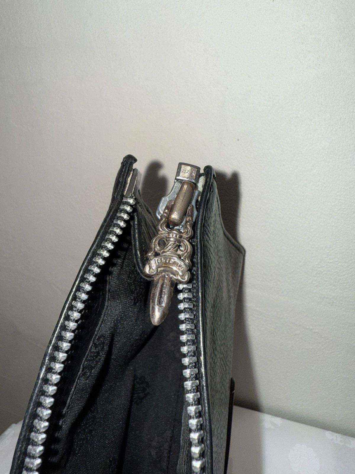 Chrome Hearts CHROME HEARTS RARE LEATHER POUCH / CLUTCH / WALLET Size ONE SIZE - 11 Thumbnail