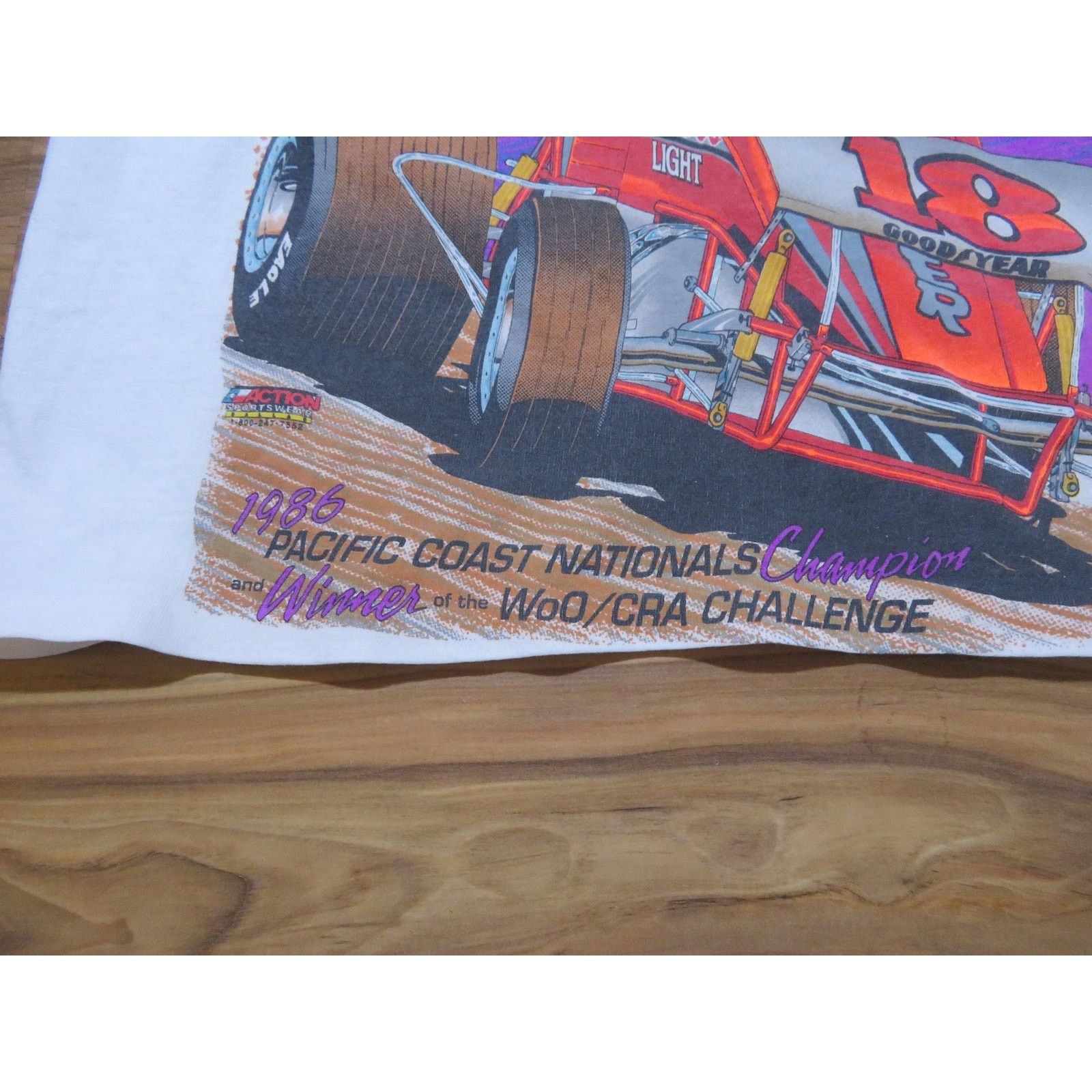 Other Vintage 80s Brad Doty Racing Cropped T-Shirt (Size M-L) Size US M / EU 48-50 / 2 - 2 Thumbnail