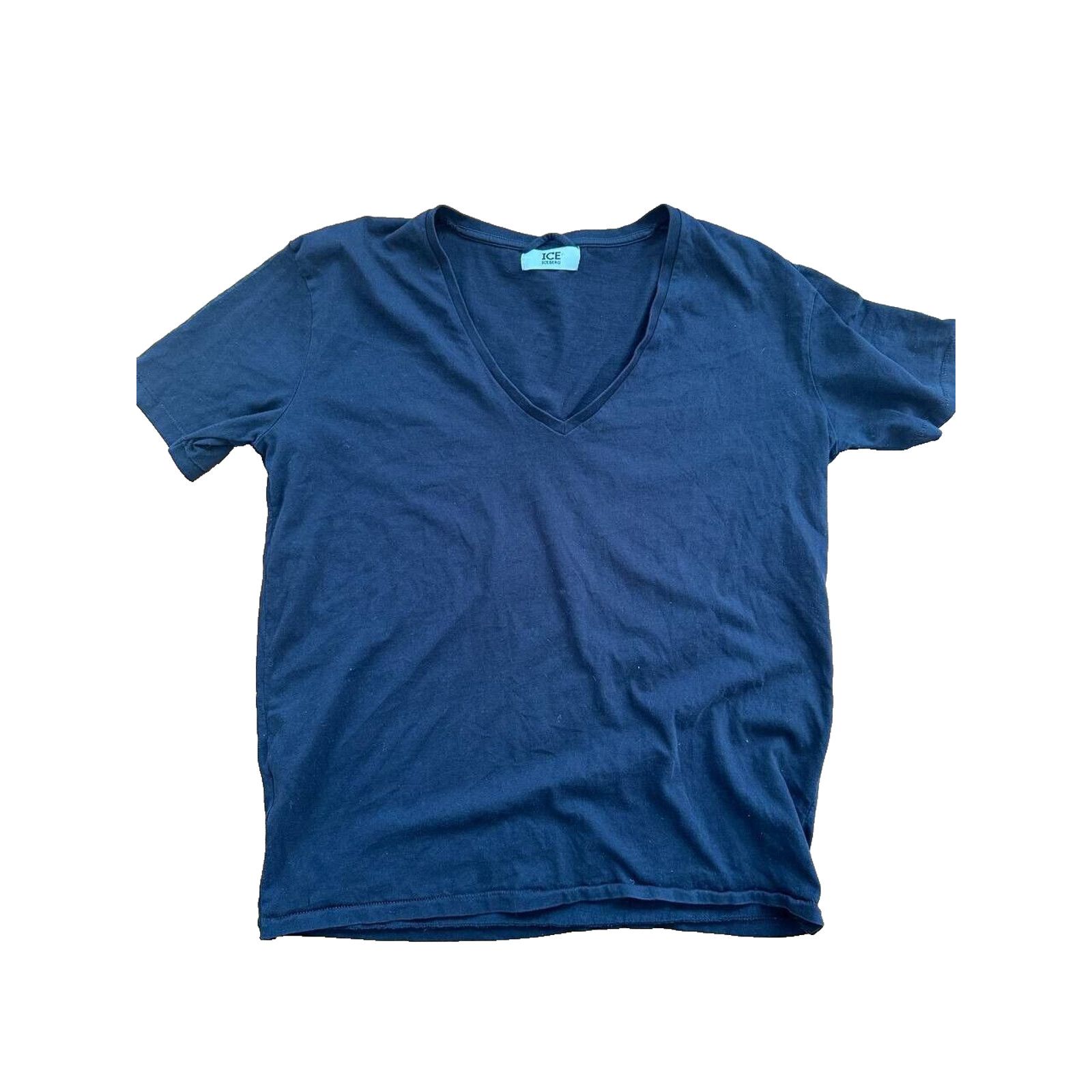 Iceberg ICEBERG Women's Lightweight V-Neck Scoop T-Shirt 3X A000607 Size 3XL / US 20-22 - 2 Thumbnail