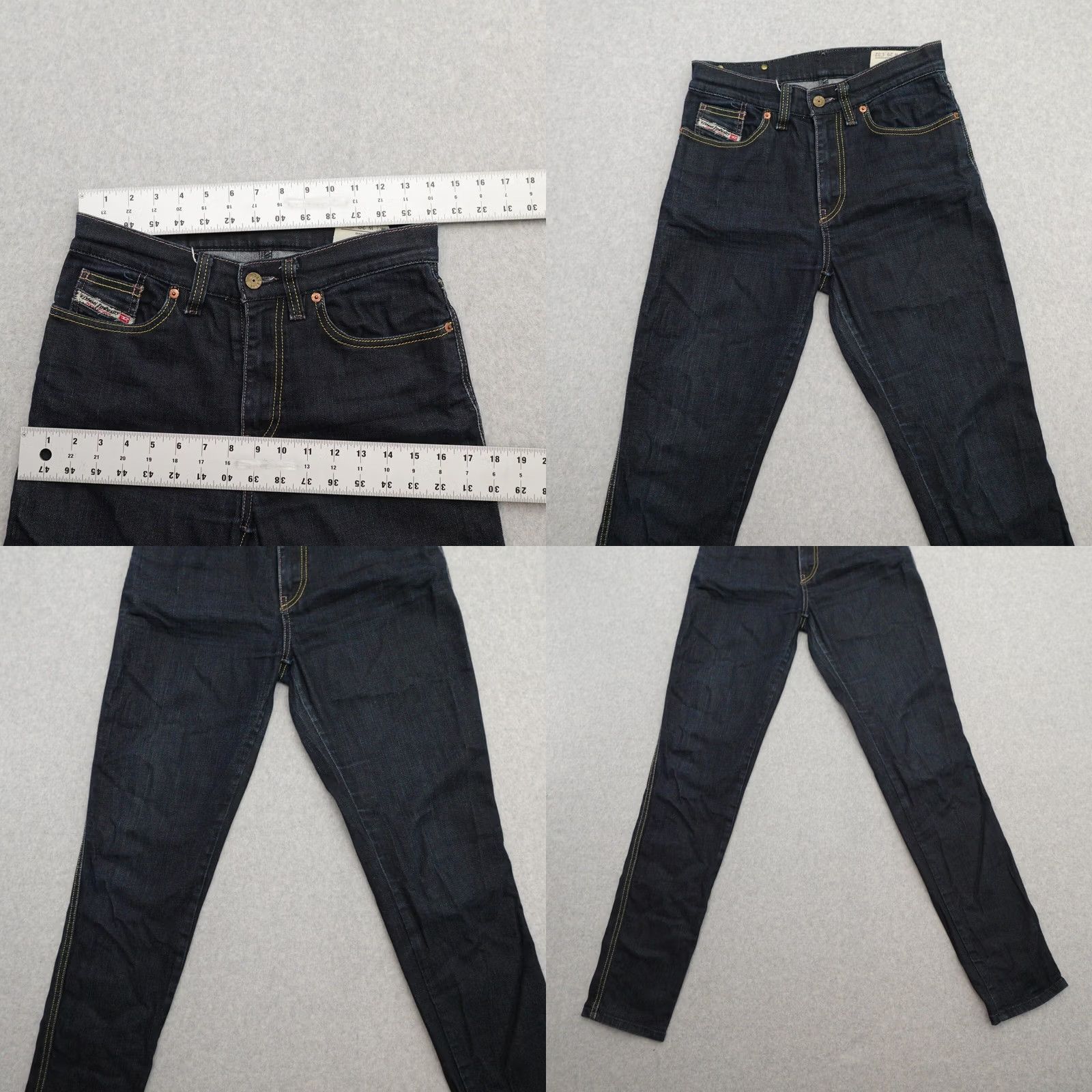 Diesel Diesel ZLIM Jeans Mens 29 (29X32) Dark Blue Wash Made in Italy Slim Skinny 29 Regular 32" Inseam Blue Size US 29 - 8 Thumbnail