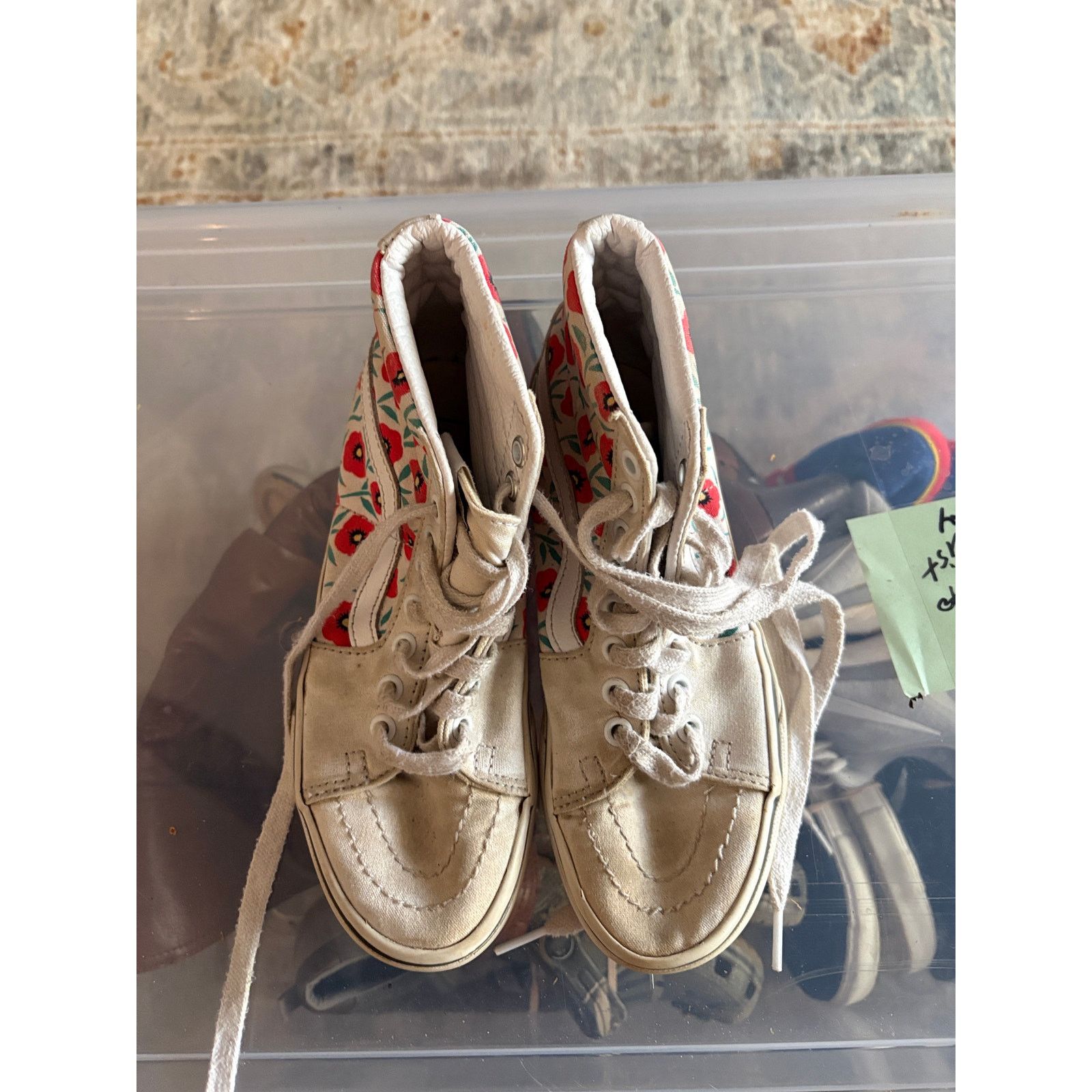 Banana Republic Vans Sk8 Hi Floral High Top Sneakers Womens 5.5 Mens 4 Size US 5.5 / IT 35.5 - 10 Thumbnail