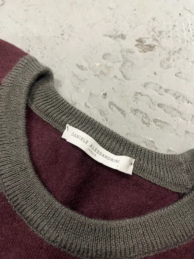 Daniele Alessandrini 2000s Daniele Alessandrini Grey & Purple Wool Sweater Size S / US 4 / IT 40 - 8 Thumbnail