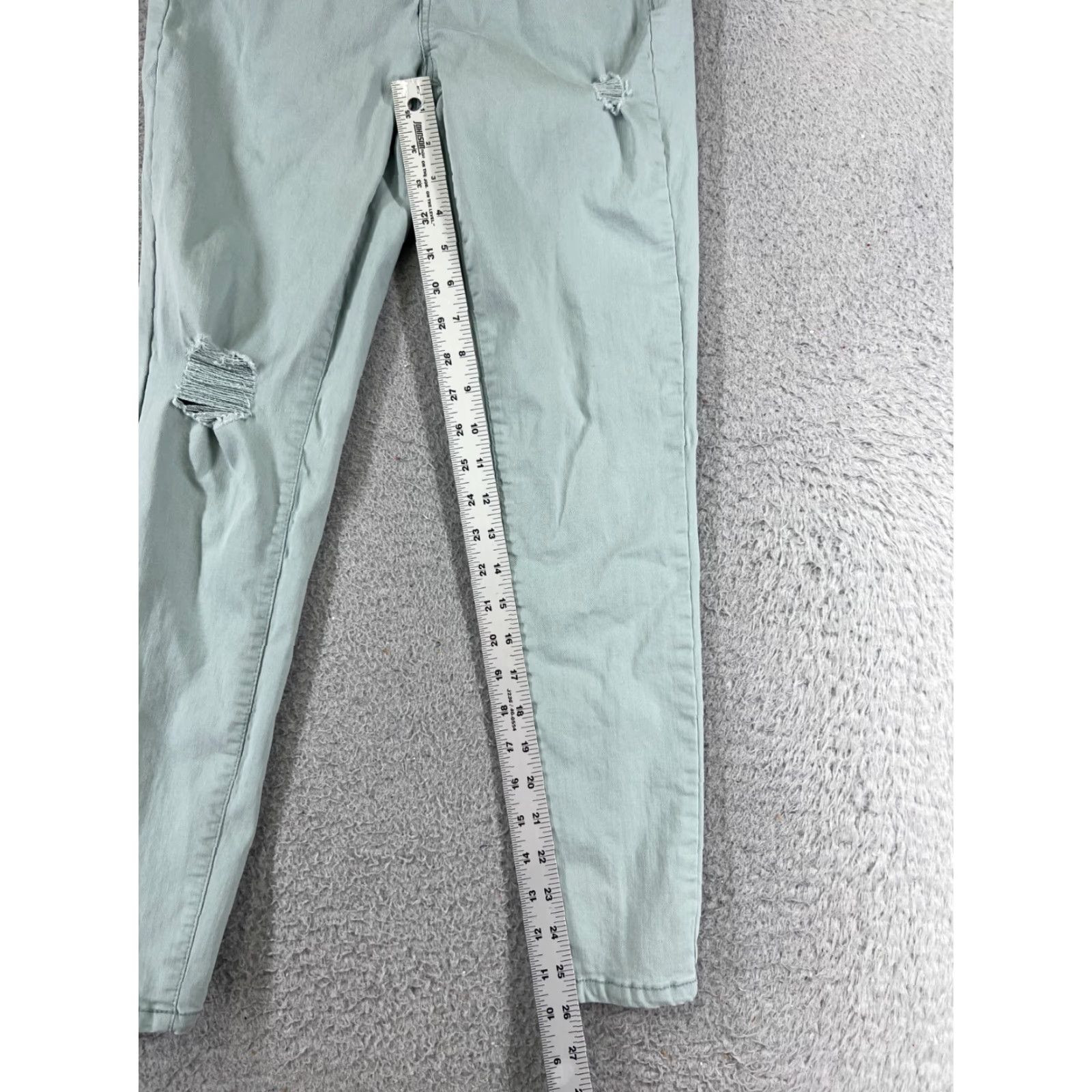 Vintage Authentic American Heritage Pants Juniors 22 Green Mid Rise Distressed 22x26 Size 40" / US 18 - 7 Thumbnail