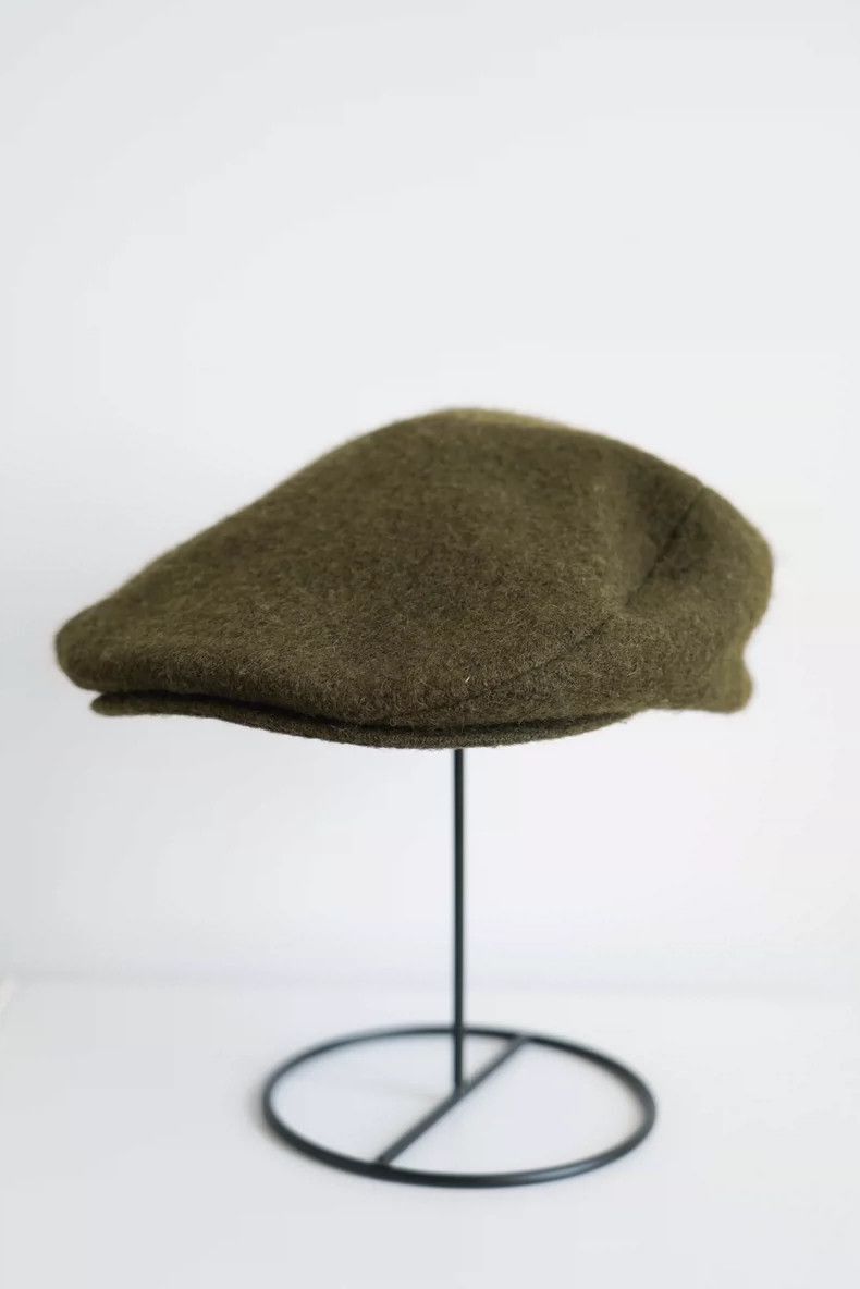 Yohji Yamamoto Yohji Yamamoto Yohji Yamamoto Army Green Beret Hat Size ONE SIZE - 2 Thumbnail