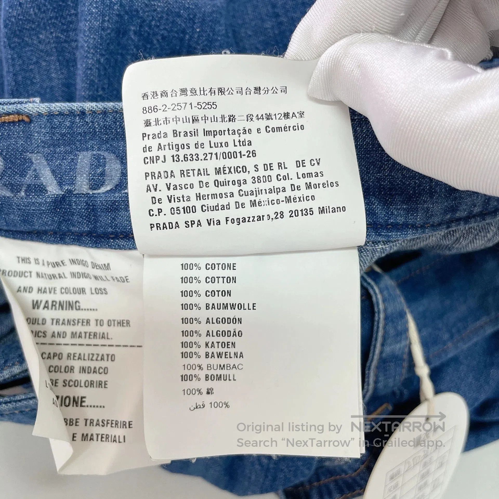 Prada PRADA Blue Denim Midi Skirt. Size US 36 / EU 52 - 7 Thumbnail