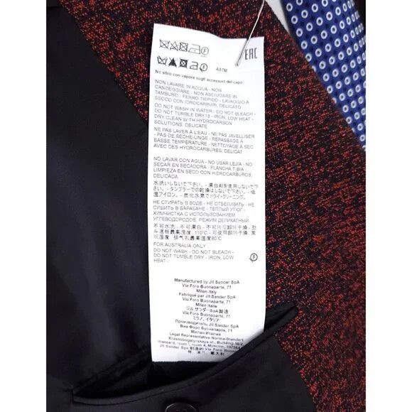 Jil Sander Jil Sander Exclusive Red Cotton Coat Size 52 US 42 L Mens Size US L / EU 52-54 / 3 - 9 Thumbnail