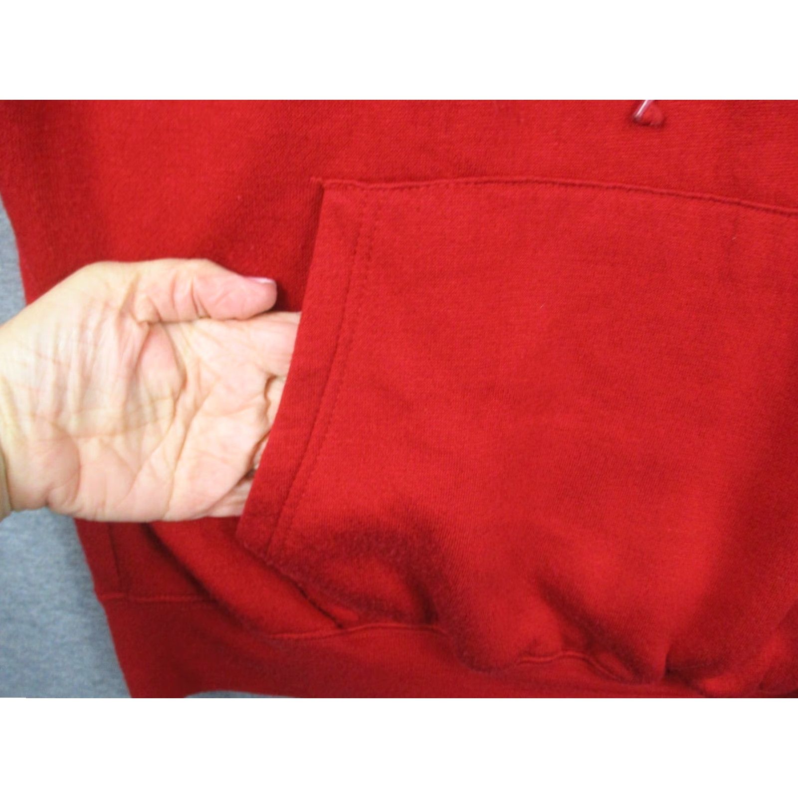 Vintage Washington DC Hoodie Adult Large Red Hooded Fleece USA Sweater Sweatshirt Embroidered DC Men Regular Pockets Crew Neck Pullover Size US L / EU 52-54 / 3 - 4 Thumbnail