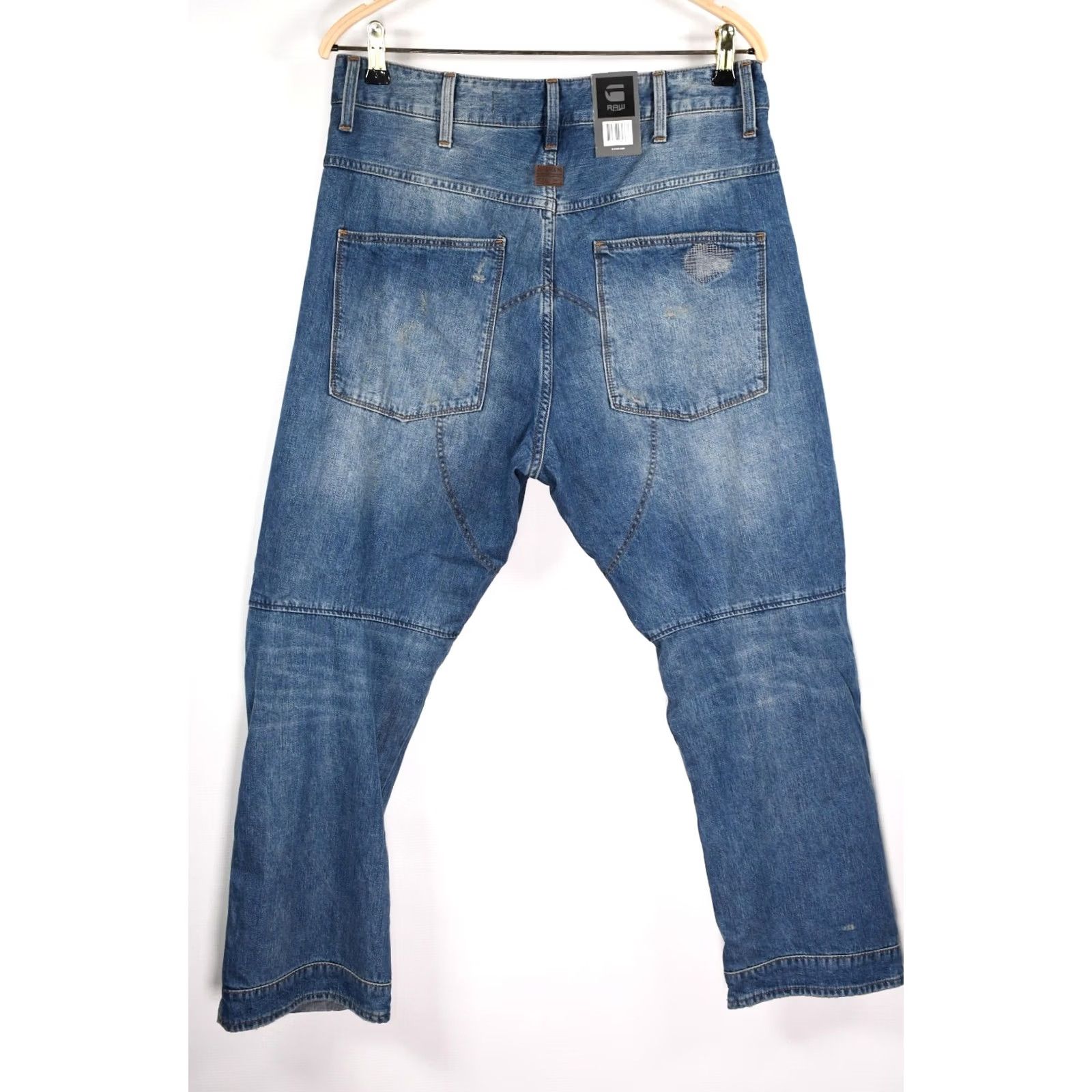 G-Star G-Star Raw Jeans 5620 3D Loose Tu Kara Denim DK Aged Restored Blue Mens W31/L30 Cotton Button Straight Size US 31 - 2 Thumbnail