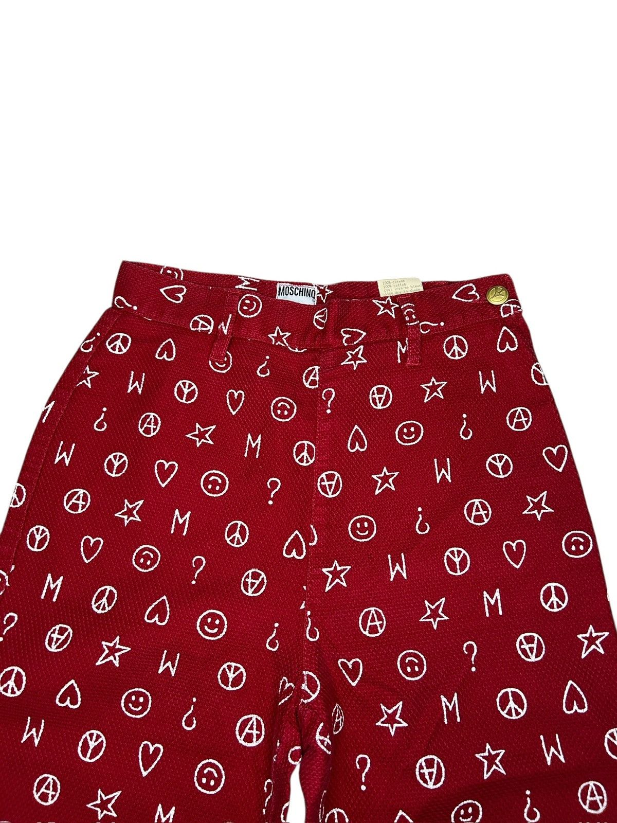 Moschino 90s Monogram Trousers Size 27" / US 4 / IT 40 - 8 Thumbnail