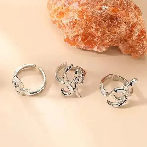Other Spikes Cyberpunk Art Adjustable Size Ring Size ONE SIZE - 3 Thumbnail