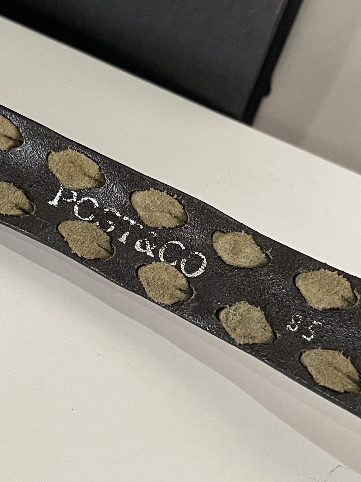 POST&CO POST&CO HandMade Leather Belt Size 30 - 10 Thumbnail