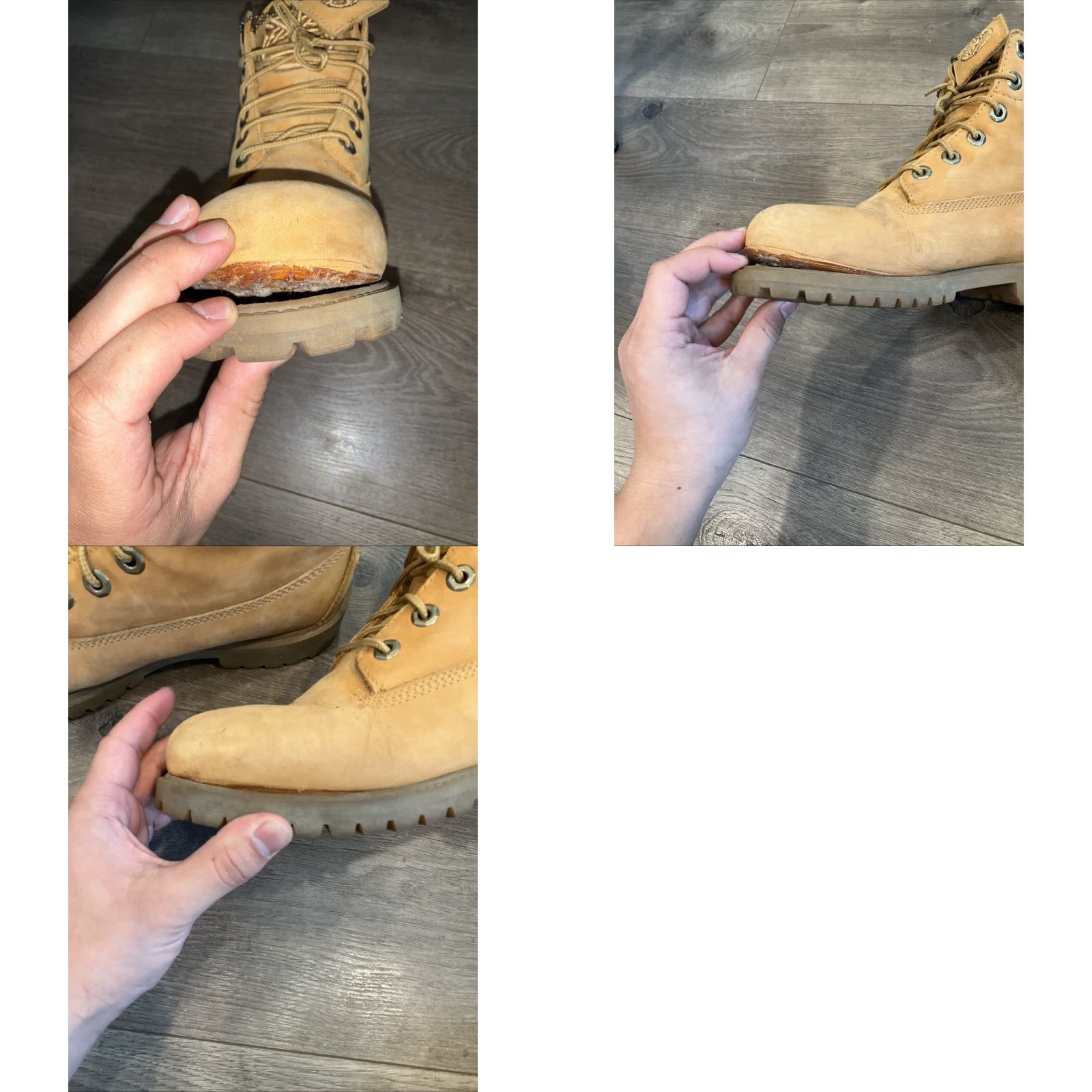 Timberland Timberland Boots Junior Premium 6-inch Wf Wheat Nubuck US Size 5 (Peeling Sole) Size US 5 / EU 37 - 8 Thumbnail