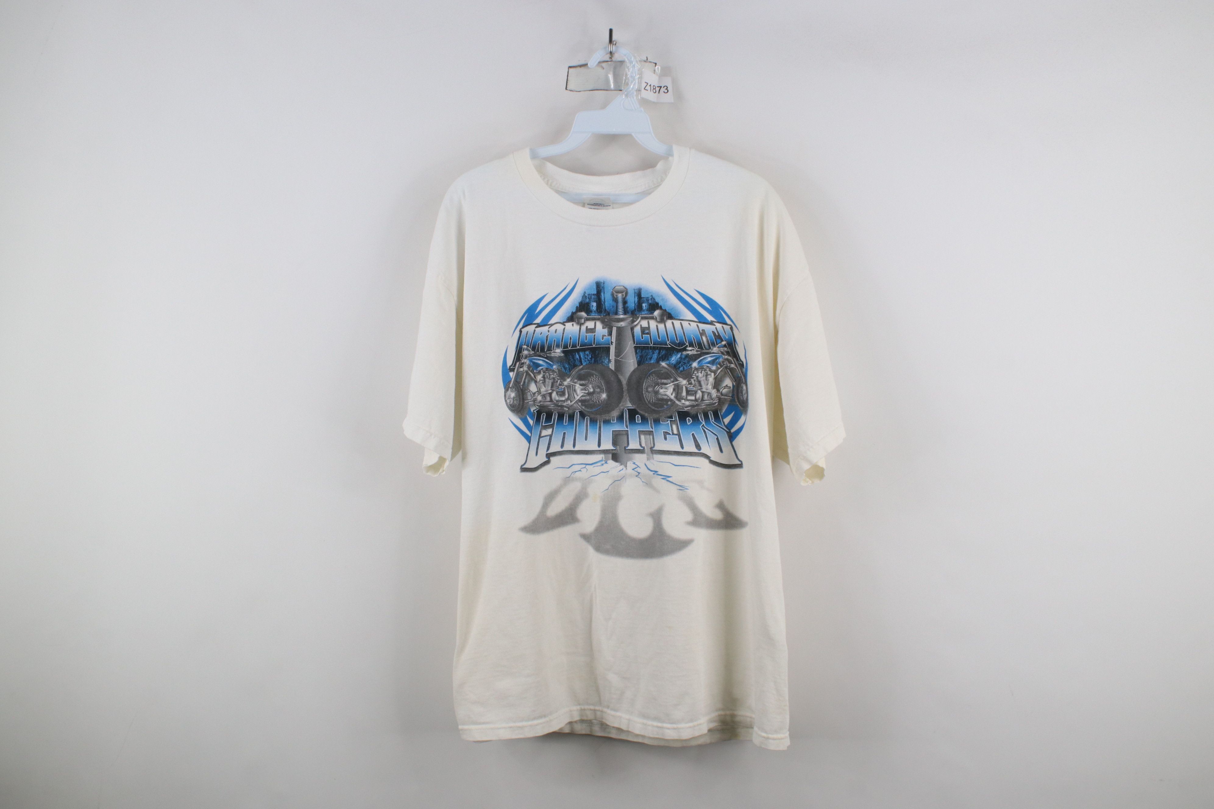Vintage Vintage Y2K Orange County Choppers Tribal T-Shirt White Size US XL / EU 56 / 4 - 1 Thumbnail