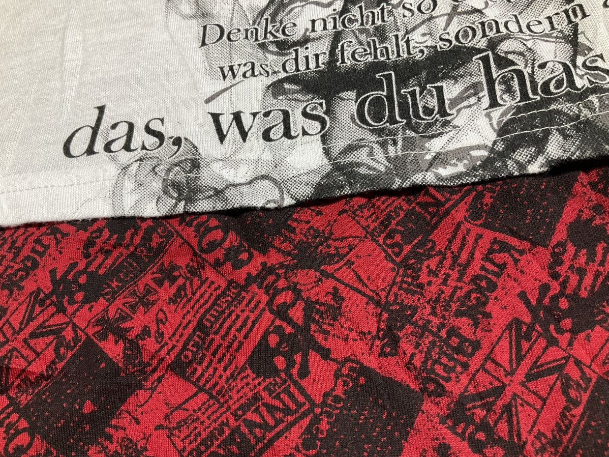 If Six Was Nine × Japanese Brand × Seditionaries 🔥Sick Y2K Beaumere Double Layer Asymmetrical Poem Shirt Size US L / EU 52-54 / 3 - 4 Thumbnail